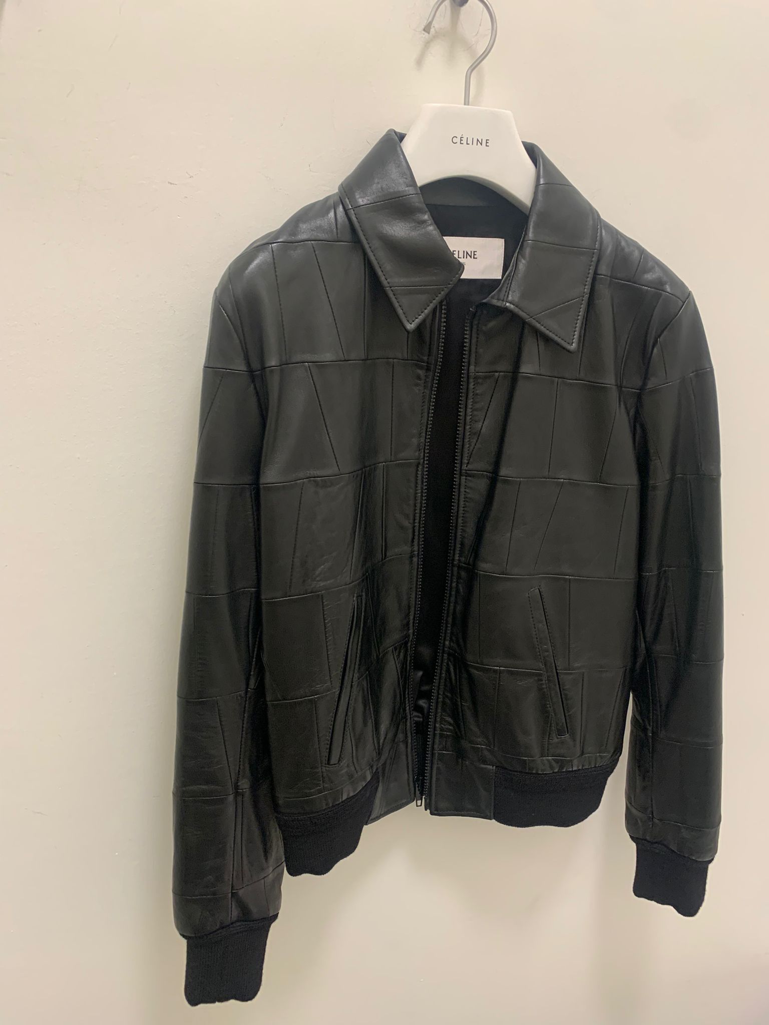 Celine Blouson Patchwork Leather Jacket in Black Size US S / EU 44-46 / 1 - 5 Thumbnail