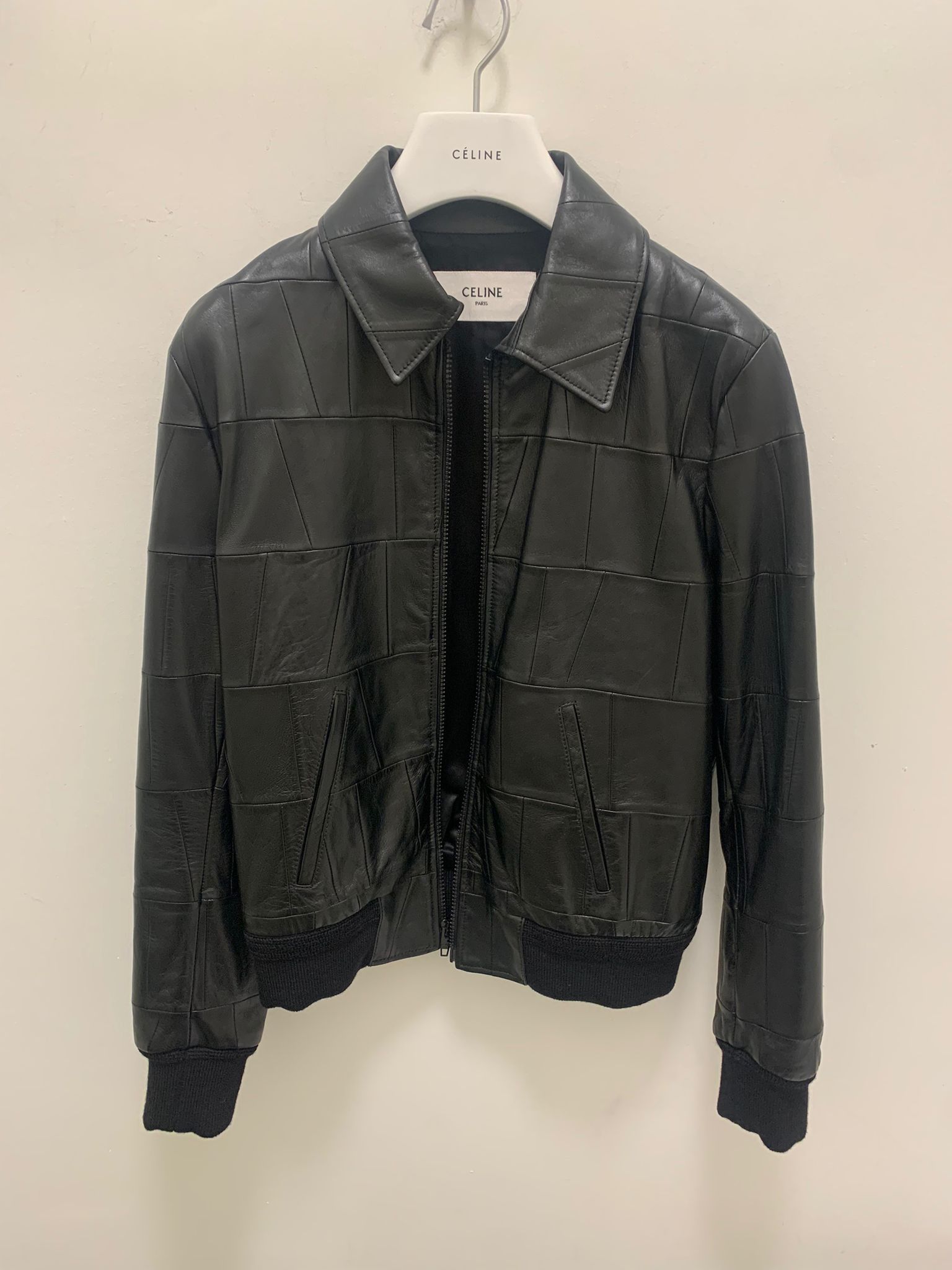 Celine Blouson Patchwork Leather Jacket in Black Size US S / EU 44-46 / 1 - 2 Thumbnail