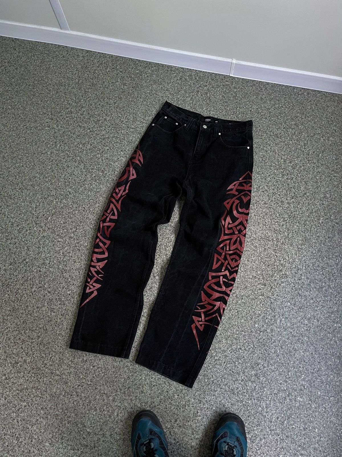 Pre-owned Jaded London Jaden London Skate Fit Jeans W30 In Black