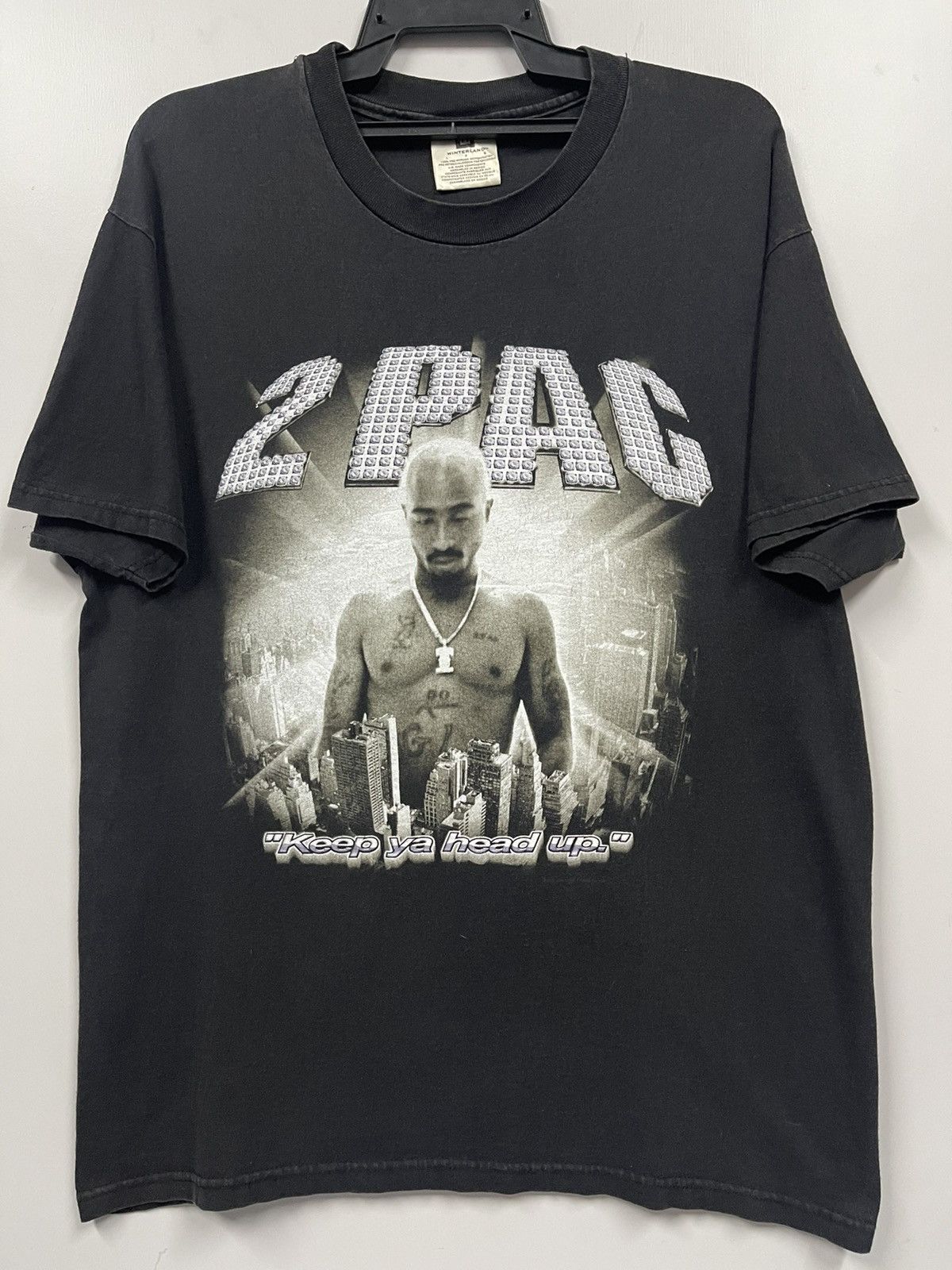 Rap Tees Very Rare Vintage Tupac Shakur American Rapper T Shirt Size US L / EU 52-54 / 3 - 1 Thumbnail