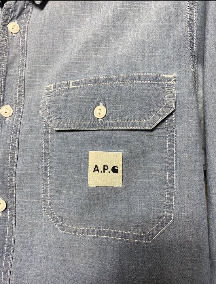 Carhartt Carhartt x APC l/s sailor shirt size M denim indigo style Size US M / EU 48-50 / 2 - 3 Thumbnail