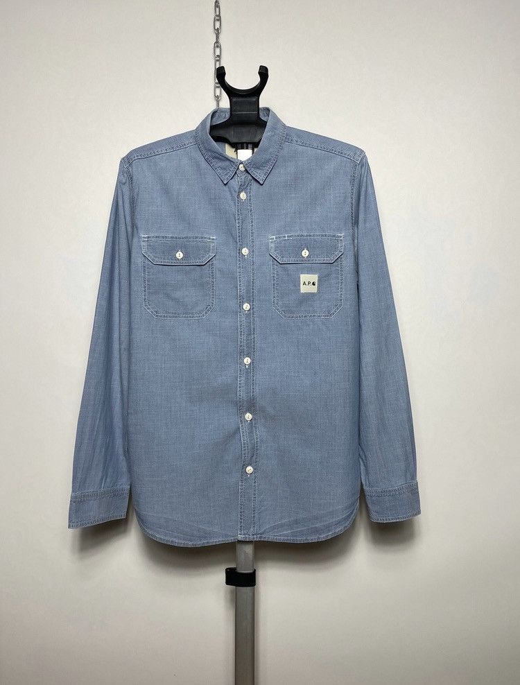 Carhartt Carhartt x APC l/s sailor shirt size M denim indigo style Size US M / EU 48-50 / 2 - 1 Thumbnail