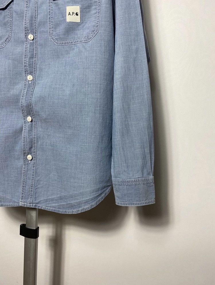 Carhartt Carhartt x APC l/s sailor shirt size M denim indigo style Size US M / EU 48-50 / 2 - 6 Thumbnail