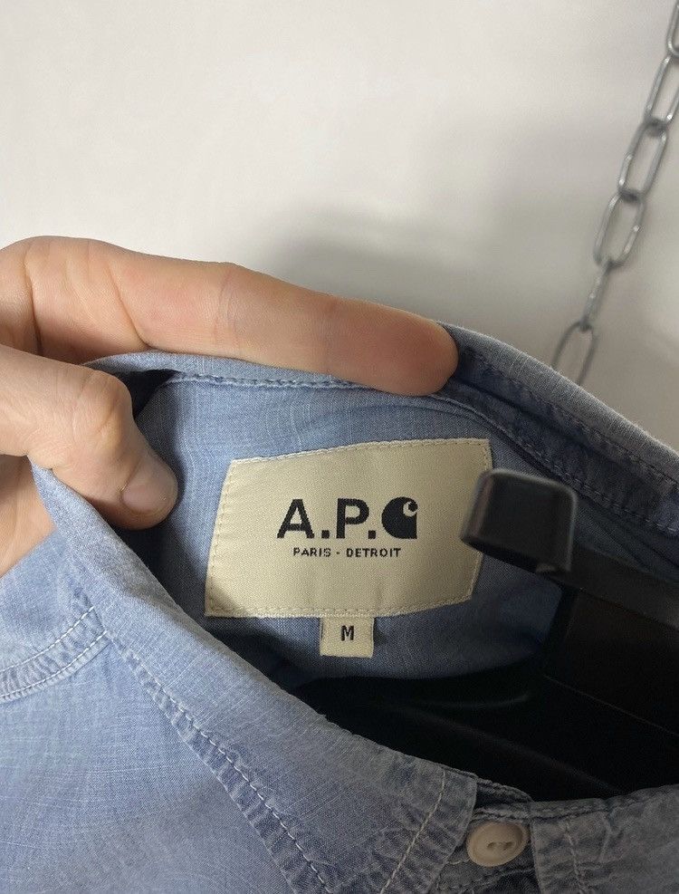 Carhartt Carhartt x APC l/s sailor shirt size M denim indigo style Size US M / EU 48-50 / 2 - 8 Thumbnail