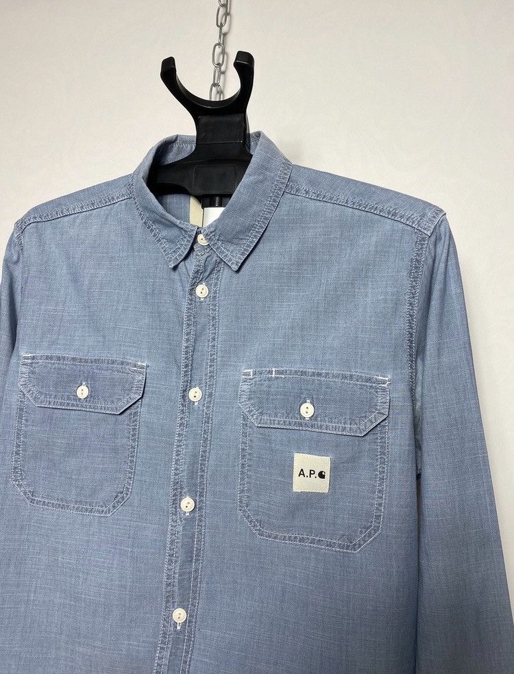 Carhartt Carhartt x APC l/s sailor shirt size M denim indigo style Size US M / EU 48-50 / 2 - 2 Thumbnail