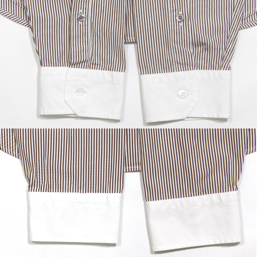 Gucci Striped Dress Skinny Fit Shirt 40 Size Size US M / EU 48-50 / 2 - 7 Thumbnail