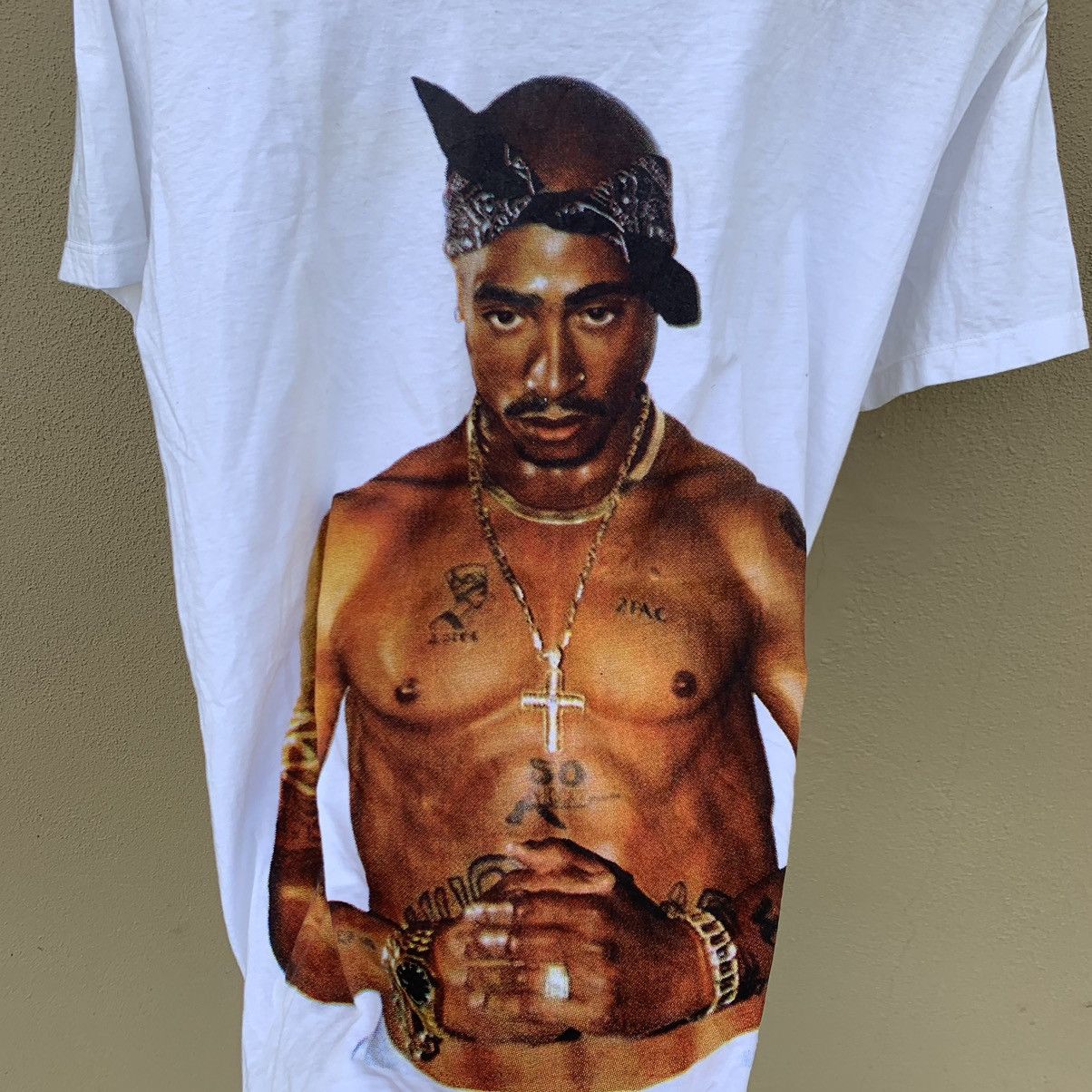 Rap Tees Tupac Shakur Tshirt Overprint Size US M / EU 48-50 / 2 - 2 Thumbnail