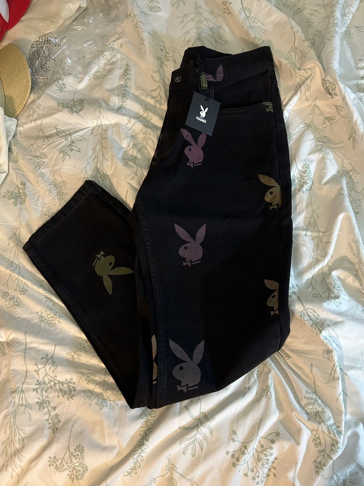 Playboy × Pleasures Playboy x pleasures scatter jeans all over 30 Size US 30 / EU 46 - 2 Thumbnail