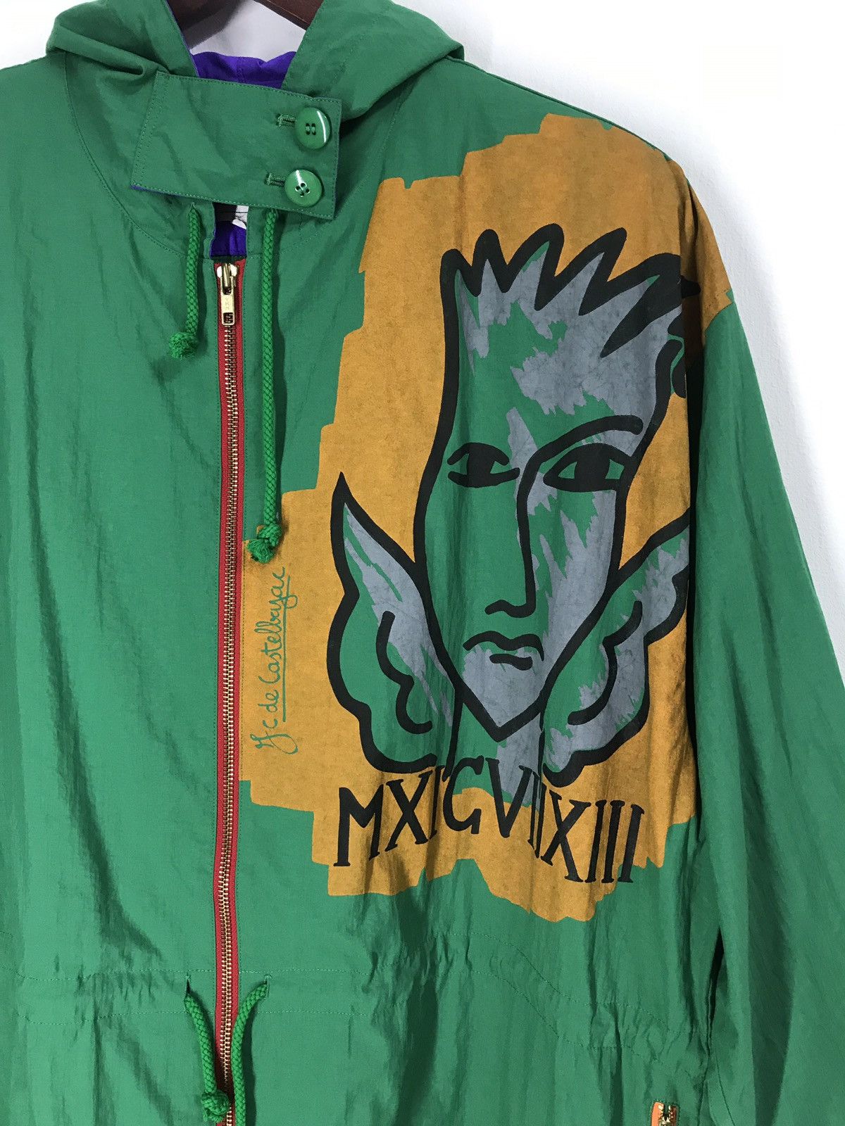 Jean Charles De Castelbajac Vintage JCDC Light Jacket With Padded Zipper Hoodie Size M / US 6-8 / IT 42-44 - 2 Thumbnail