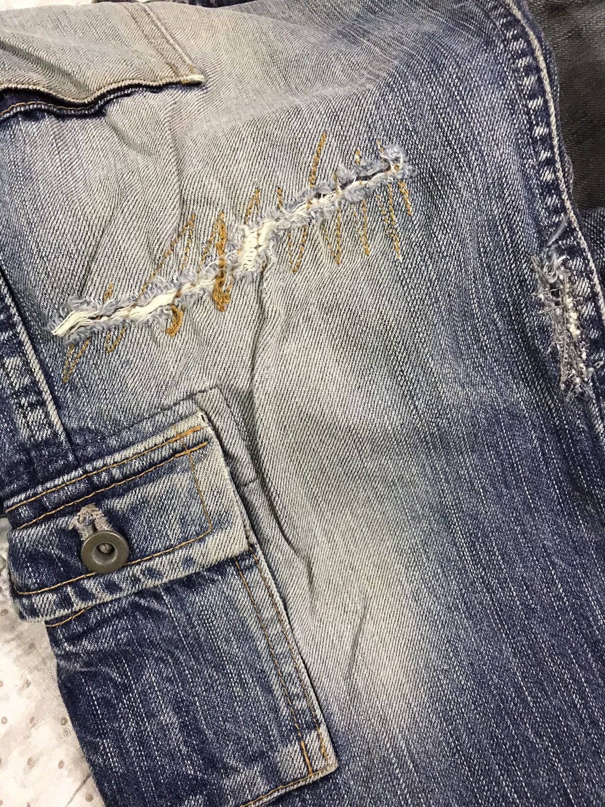 Johnbull Japanese Brand Johnbull Distressed Cargo Denim Size US 34 / EU 50 - 9 Thumbnail