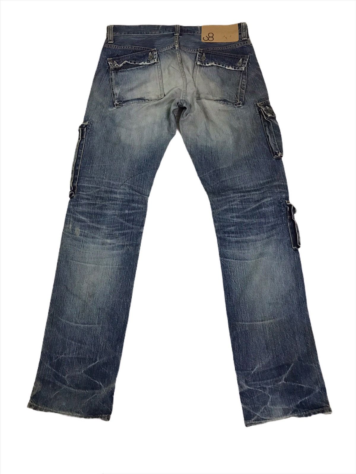 Johnbull Japanese Brand Johnbull Distressed Cargo Denim Size US 34 / EU 50 - 4 Thumbnail