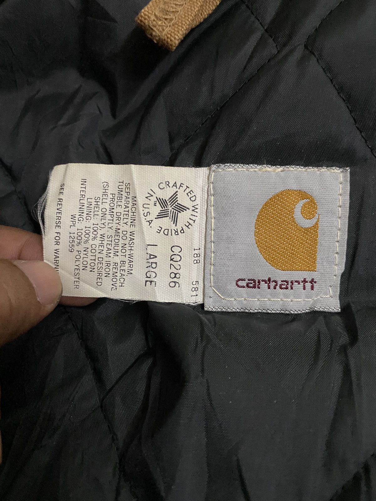 Carhartt Oversized Corduroy Collar Canvas Work Jacket Size US L / EU 52-54 / 3 - 10 Thumbnail