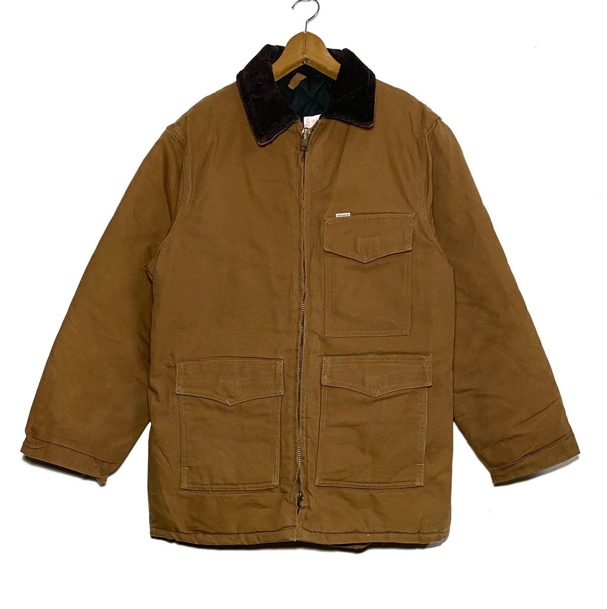 Carhartt Oversized Corduroy Collar Canvas Work Jacket Size US L / EU 52-54 / 3 - 1 Thumbnail