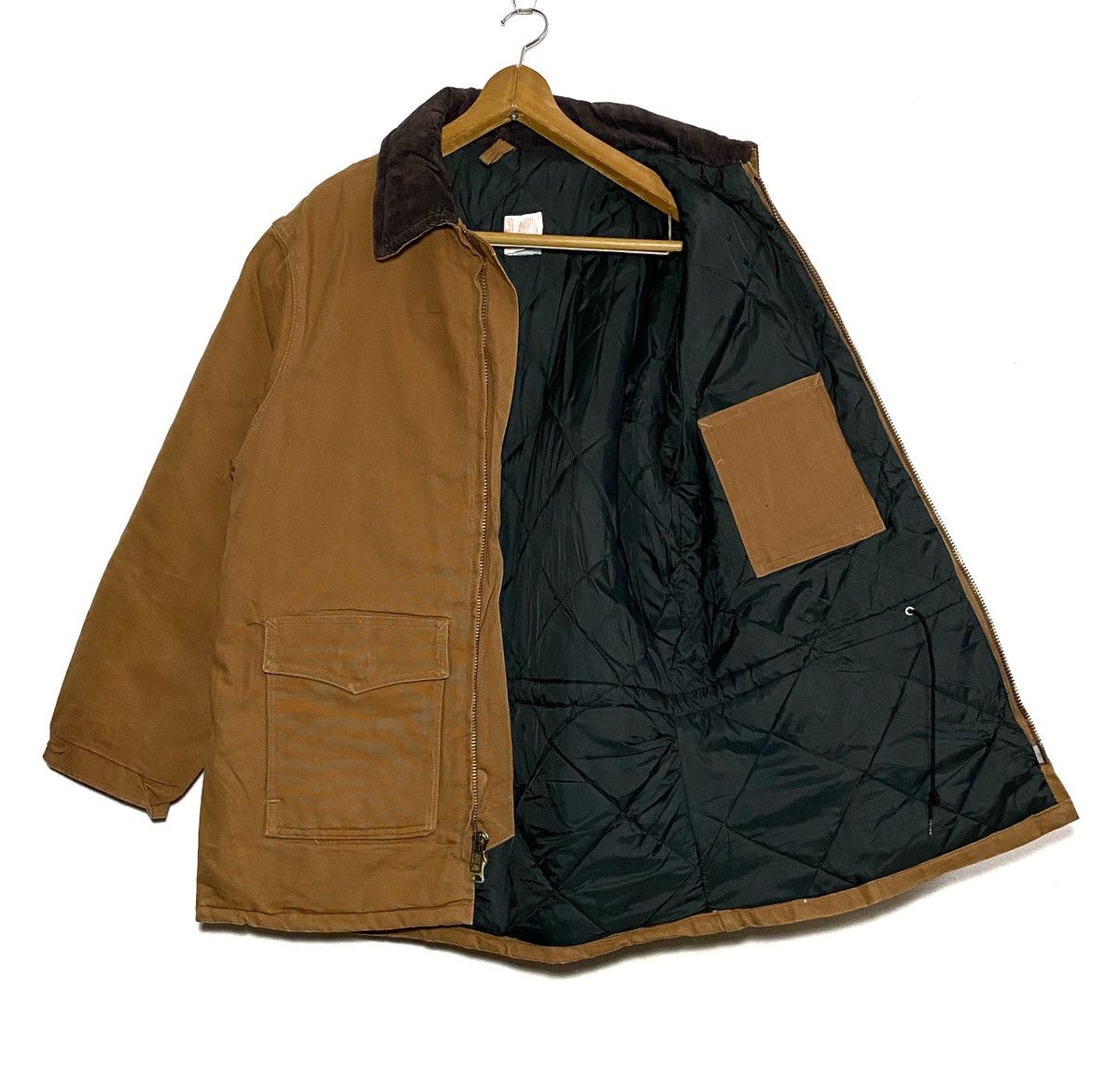 Carhartt Oversized Corduroy Collar Canvas Work Jacket Size US L / EU 52-54 / 3 - 4 Thumbnail