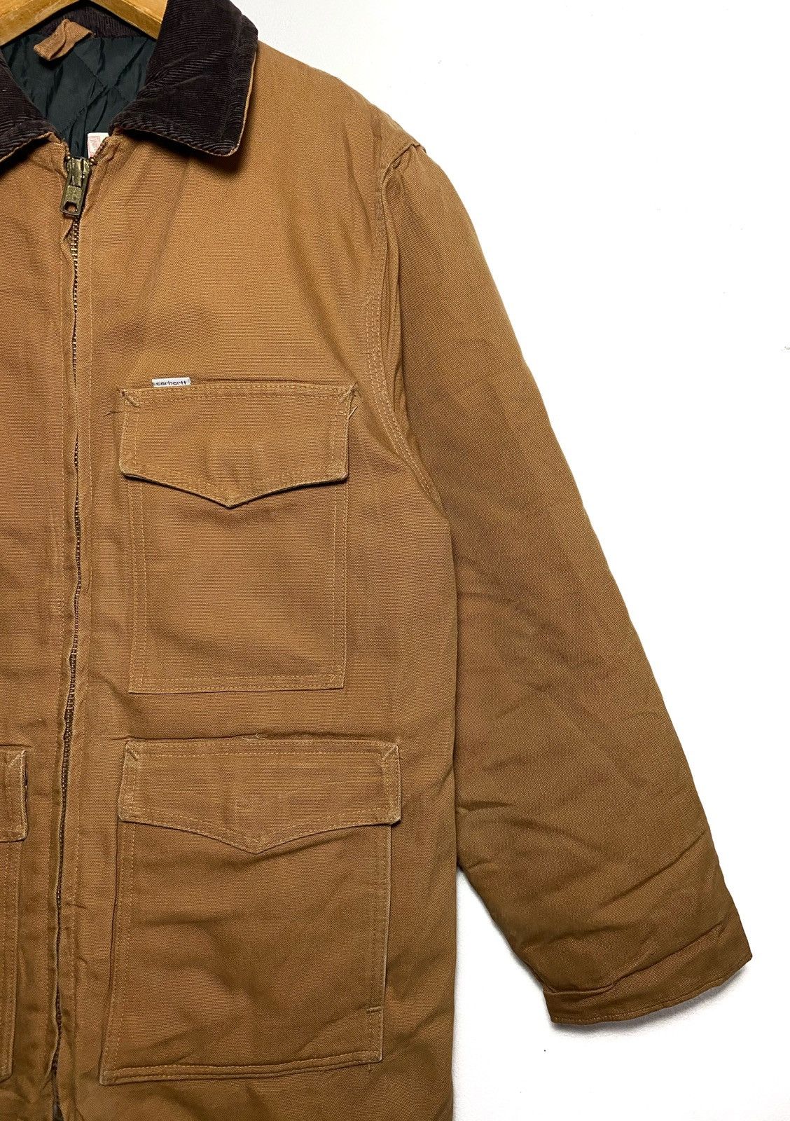 Carhartt Oversized Corduroy Collar Canvas Work Jacket Size US L / EU 52-54 / 3 - 6 Thumbnail