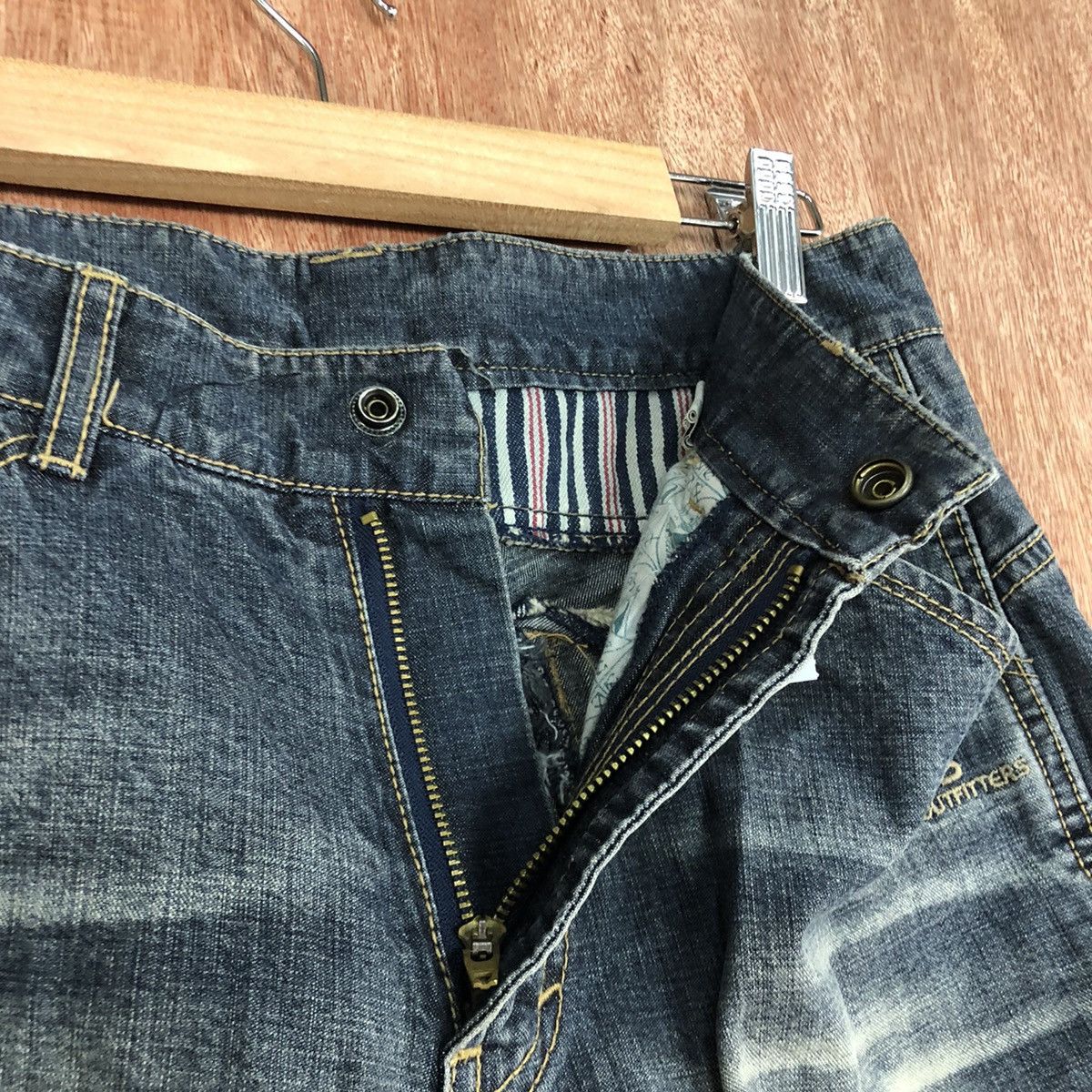 Hypebeast DLL Japan Blue double knee Denim Jeans Pants #1665 Size US 30 / EU 46 - 6 Thumbnail