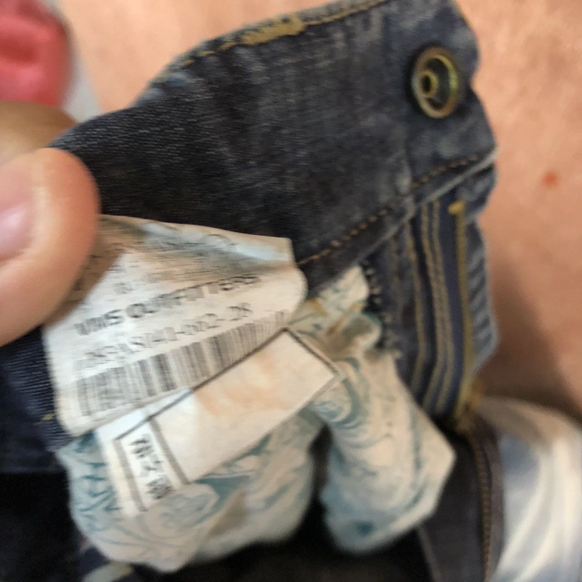 Hypebeast DLL Japan Blue double knee Denim Jeans Pants #1665 Size US 30 / EU 46 - 11 Thumbnail