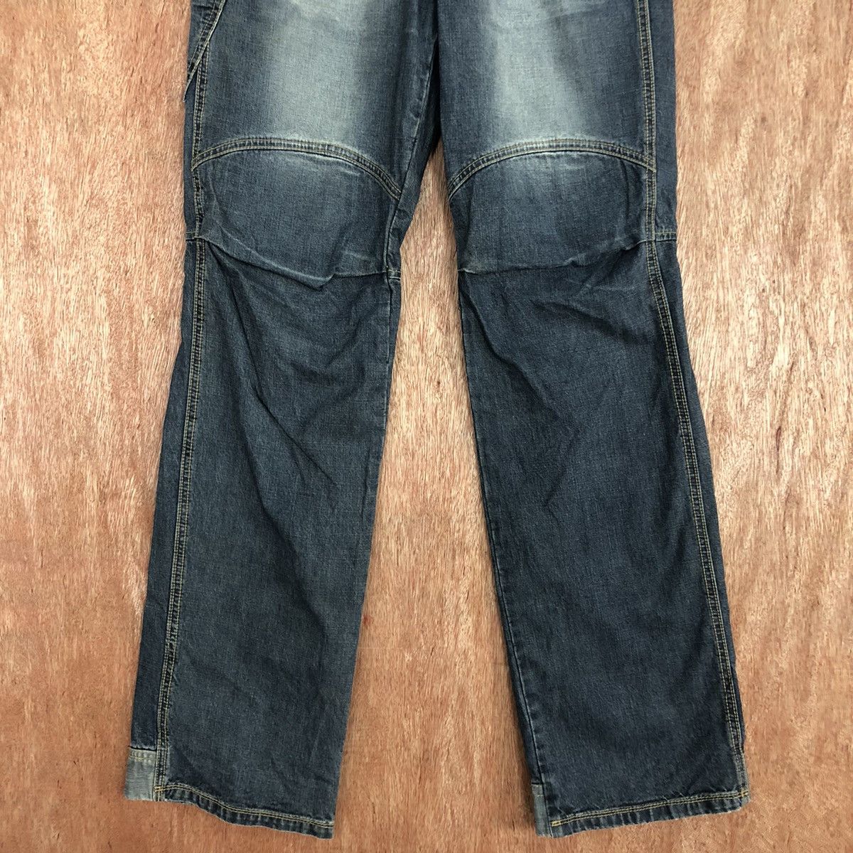 Hypebeast DLL Japan Blue double knee Denim Jeans Pants #1665 Size US 30 / EU 46 - 3 Thumbnail