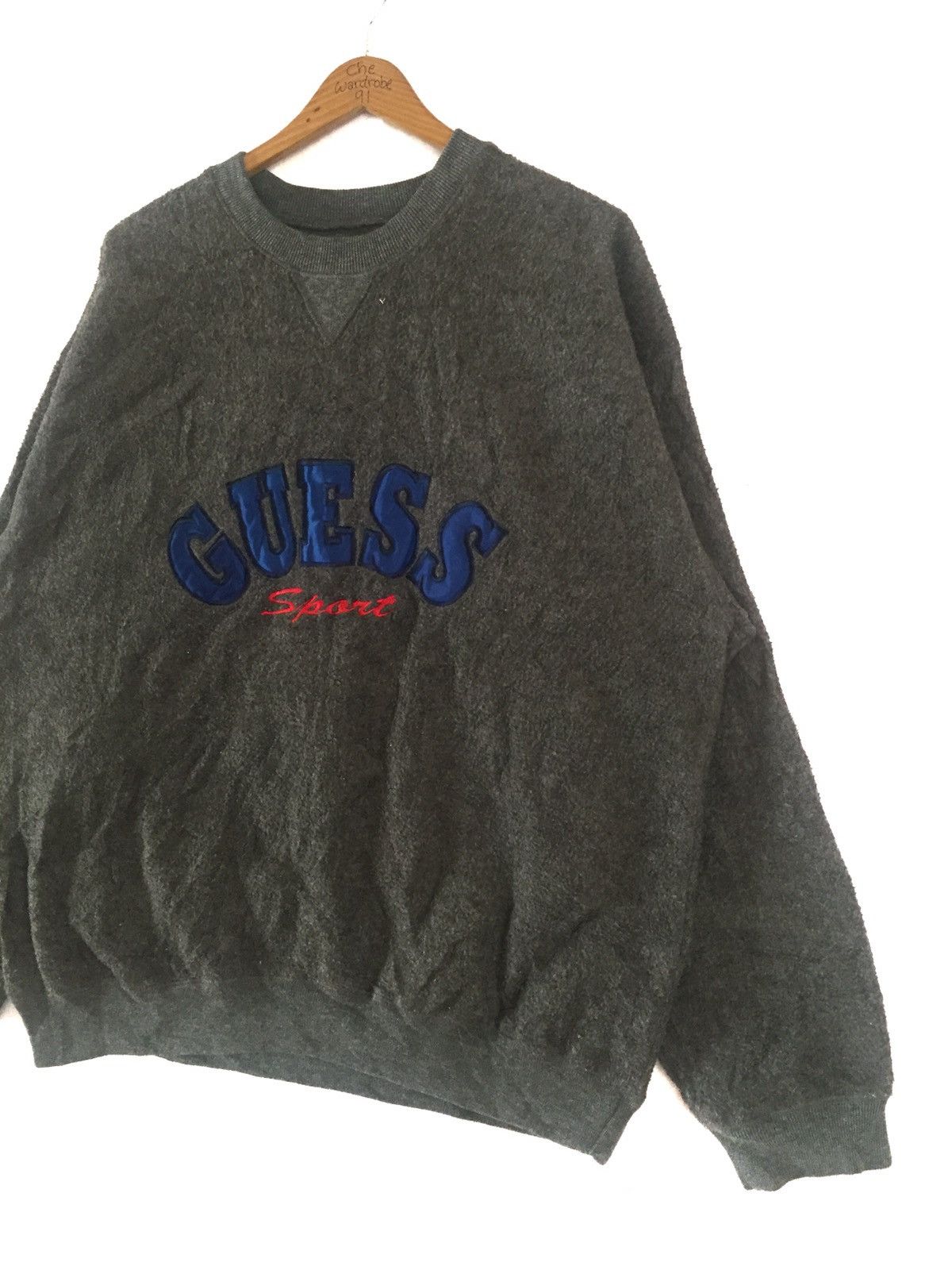 Guess × Vintage Vintage Guess Sport Spell Out Sweatshirt Size US XL / EU 56 / 4 - 3 Thumbnail