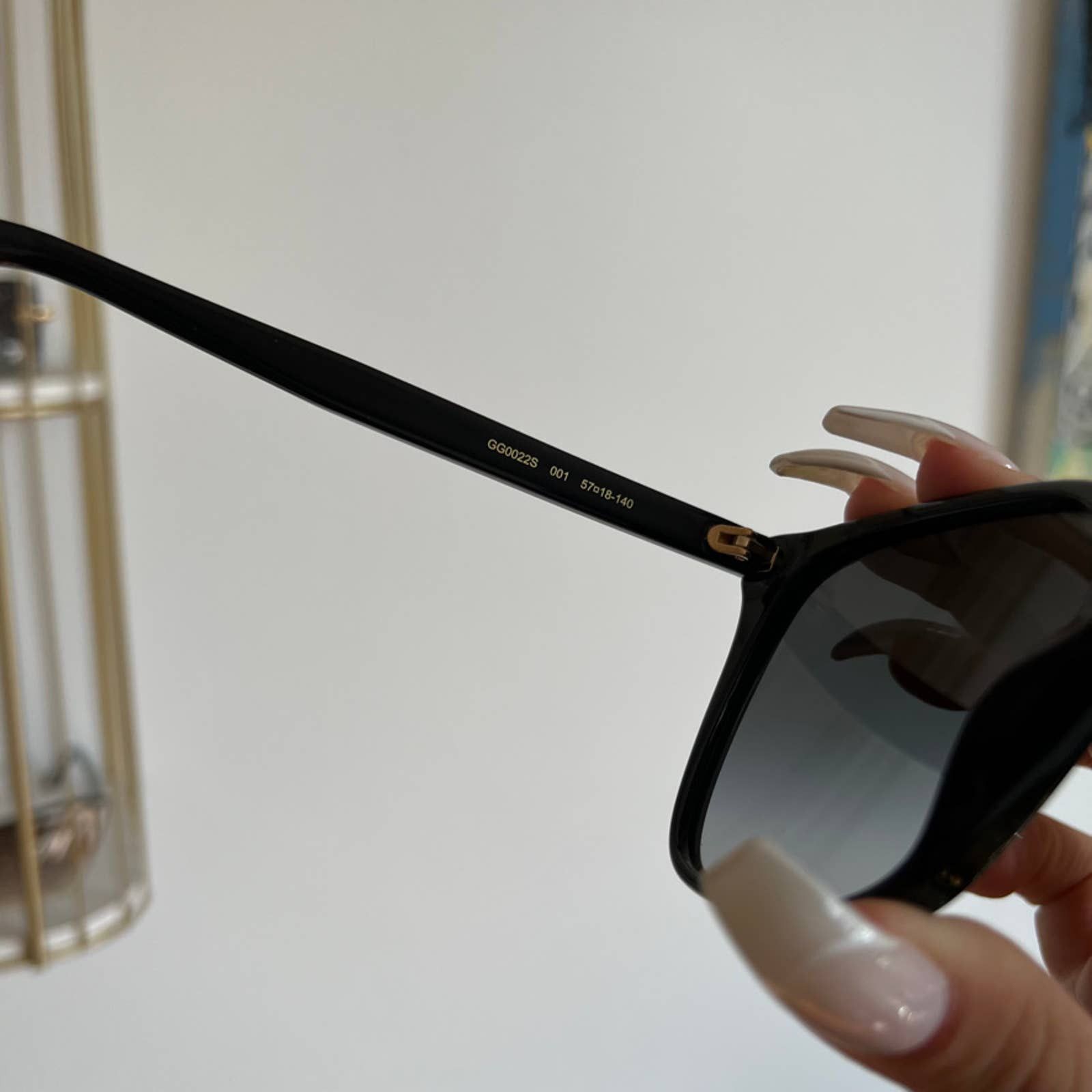Gucci NEW Gucci GG0022S 001 Black Square Classic Sunglasses Gucci NEW Gucci GG0022S 001 Black Square Classic Sunglasses