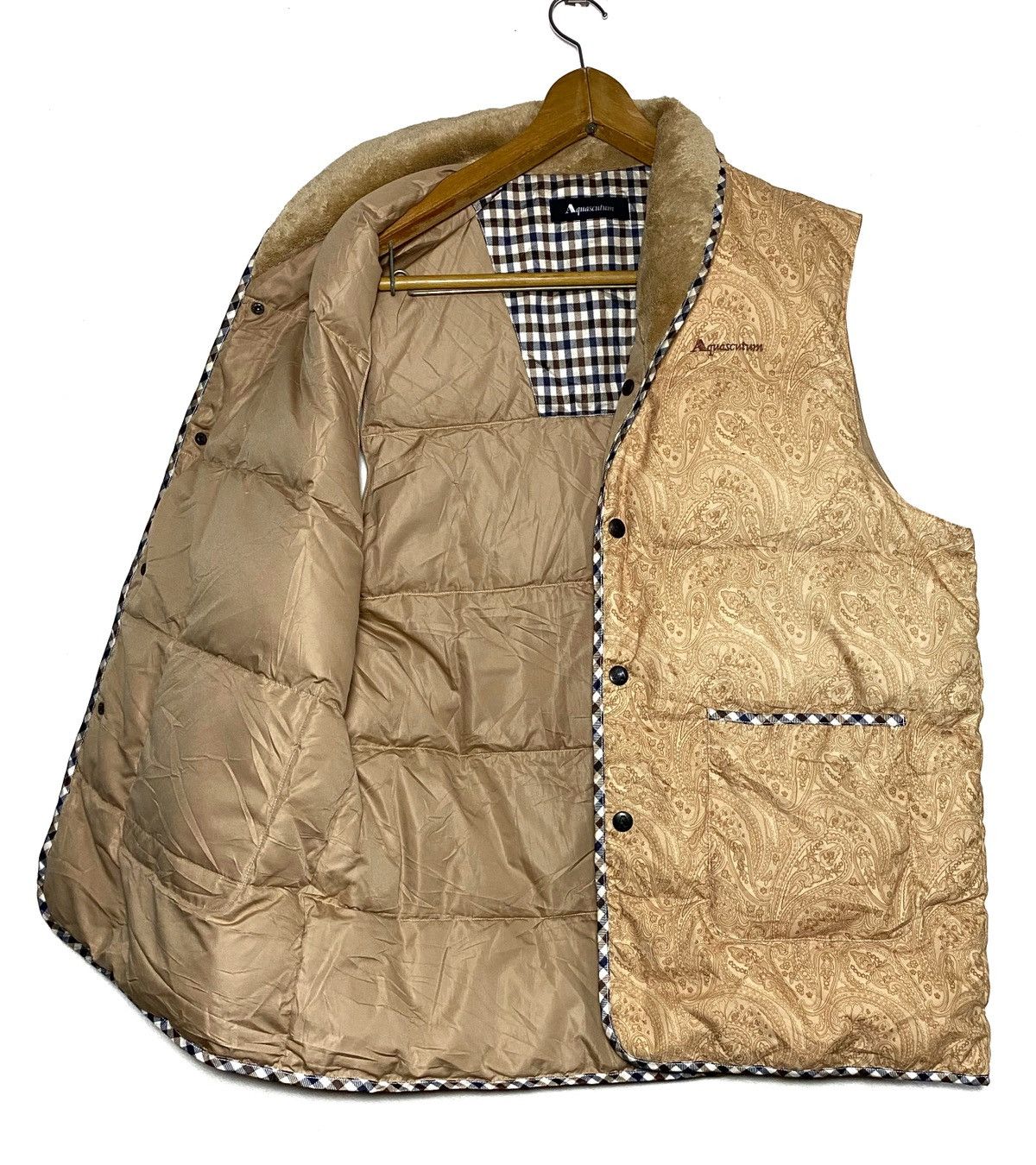 Aquascutum Aquascutum Paisley Puffer Vest Size US L / EU 52-54 / 3 - 4 Thumbnail