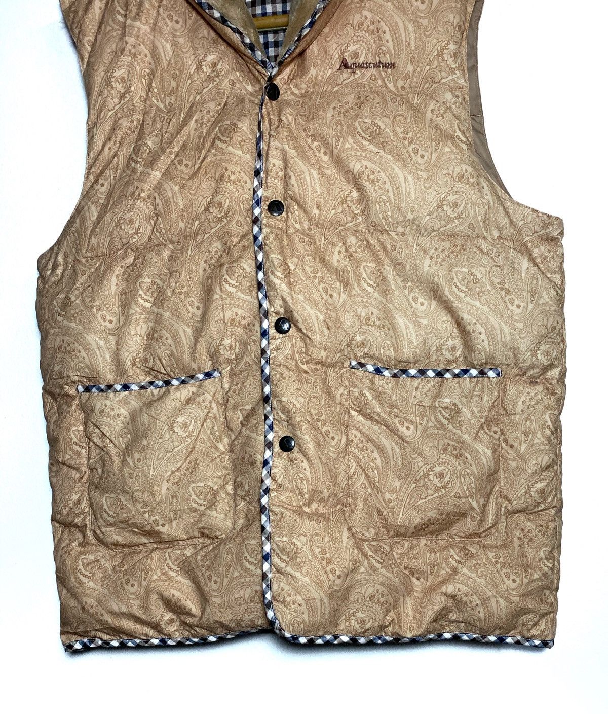 Aquascutum Aquascutum Paisley Puffer Vest Size US L / EU 52-54 / 3 - 3 Thumbnail