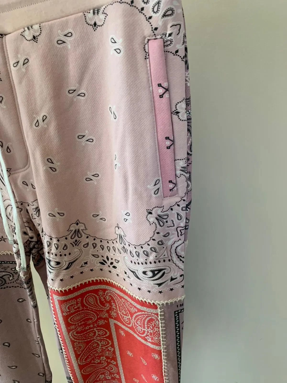 Amiri Reconstructed Bandana Sweat Pants Size US 38 / EU 54 - 11 Thumbnail