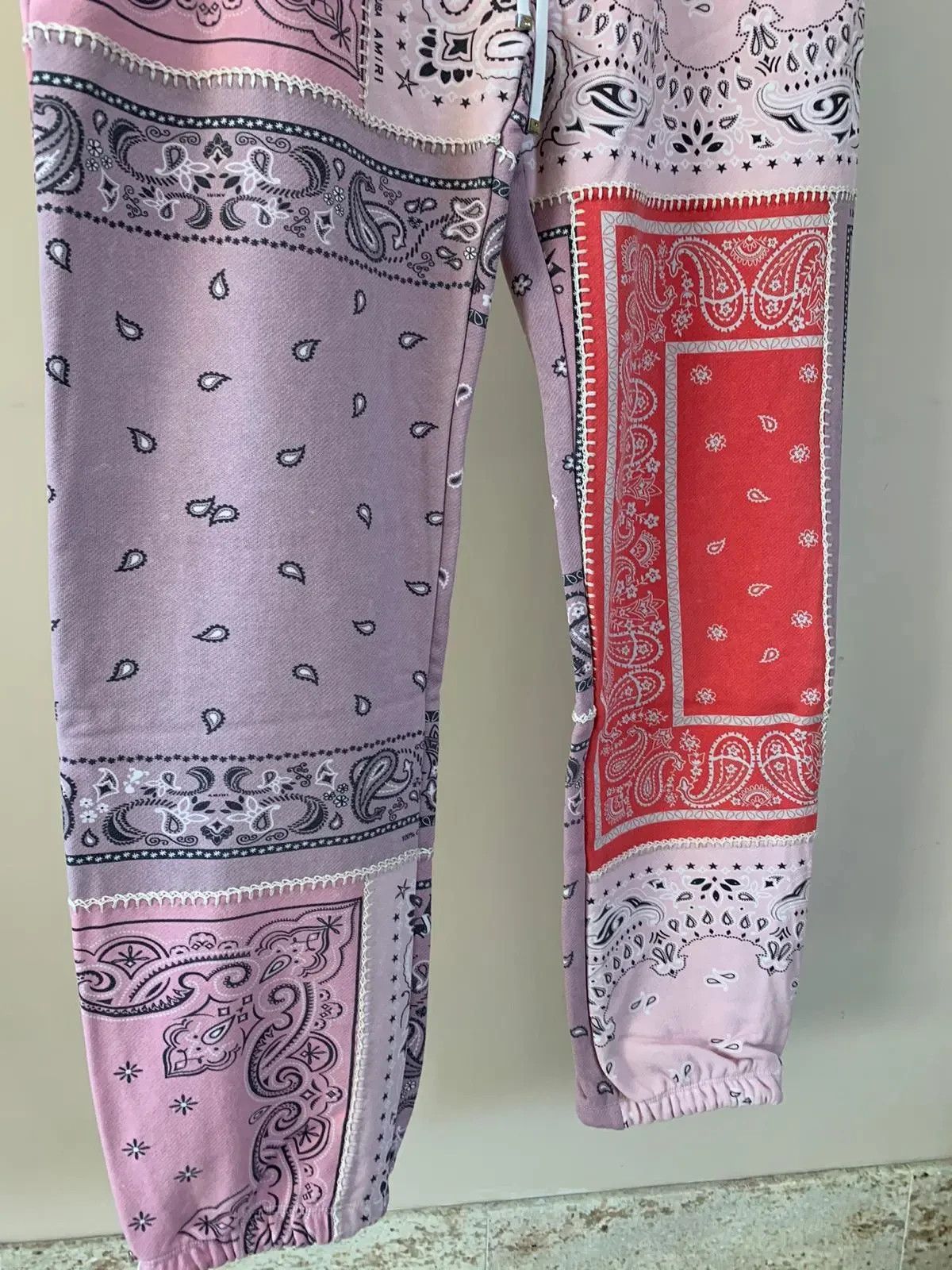 Amiri Reconstructed Bandana Sweat Pants Size US 38 / EU 54 - 2 Thumbnail