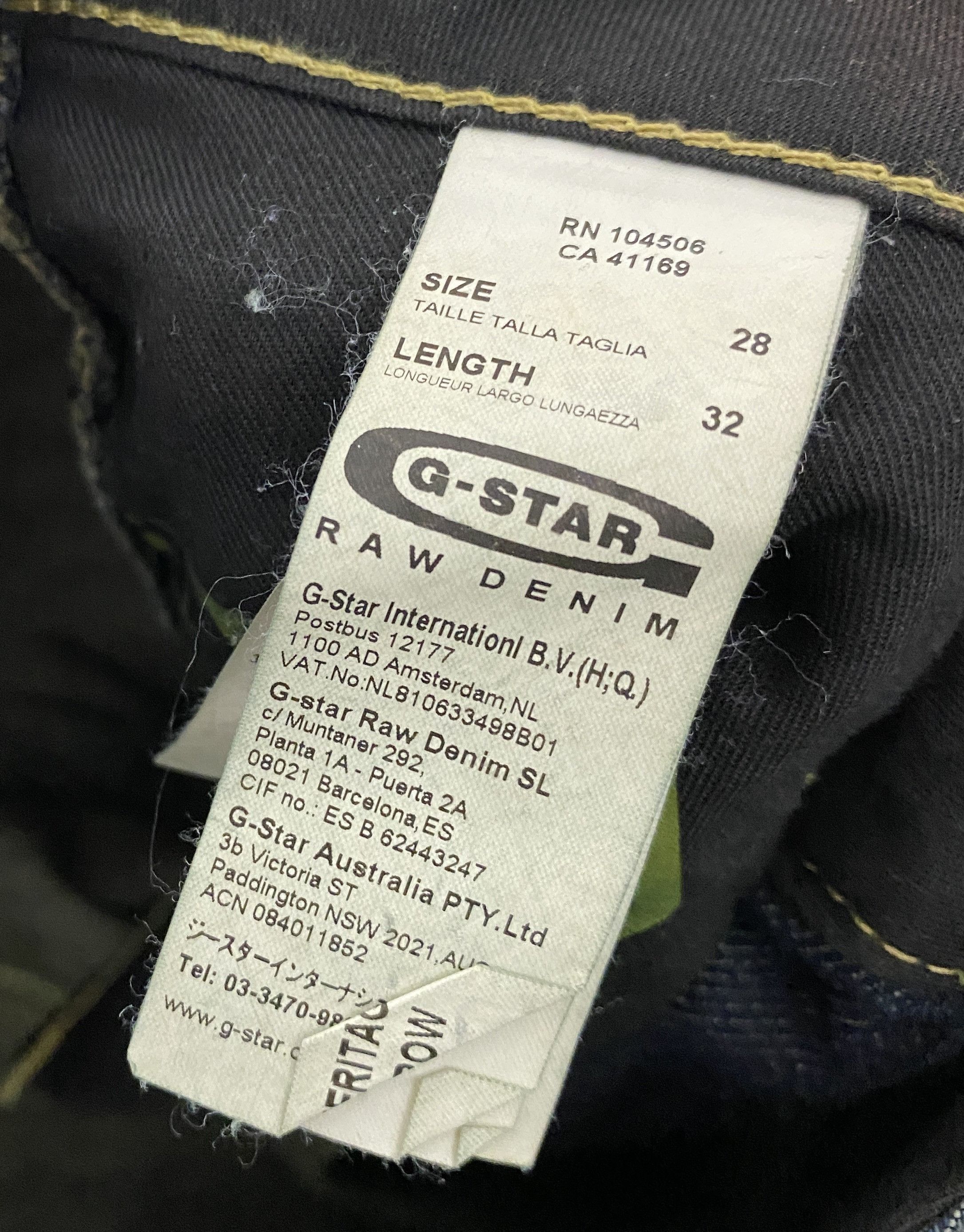 G-Star BNWT G-Star Raw 10Yrs Elwood 96 3D Denim Pants Jeans 28/32 Size US 28 / EU 44 - 8 Thumbnail