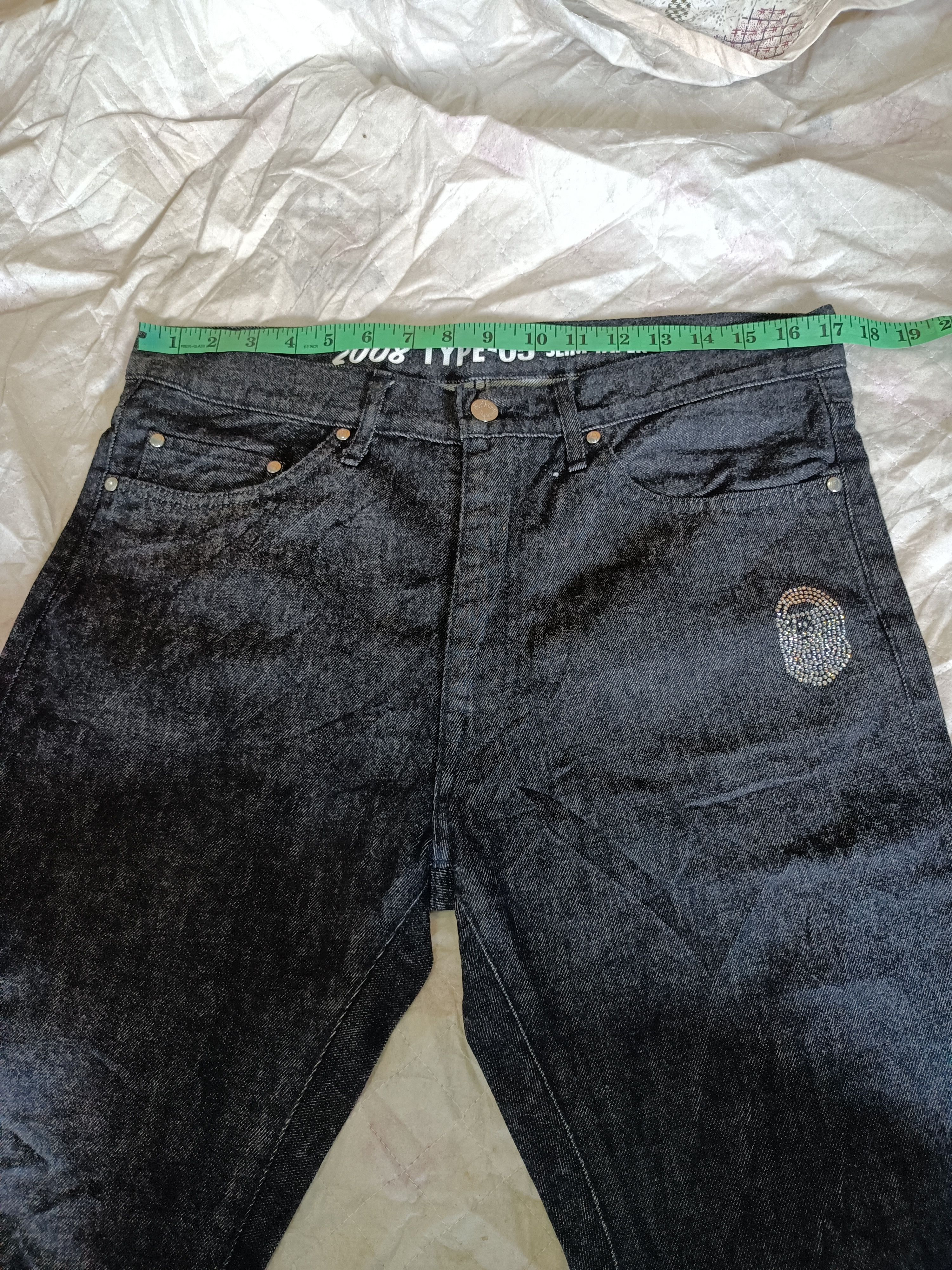 Bape Swaroski 2008 Type-05 Slim Taper Denim Size US 34 / EU 50 - 14 Thumbnail