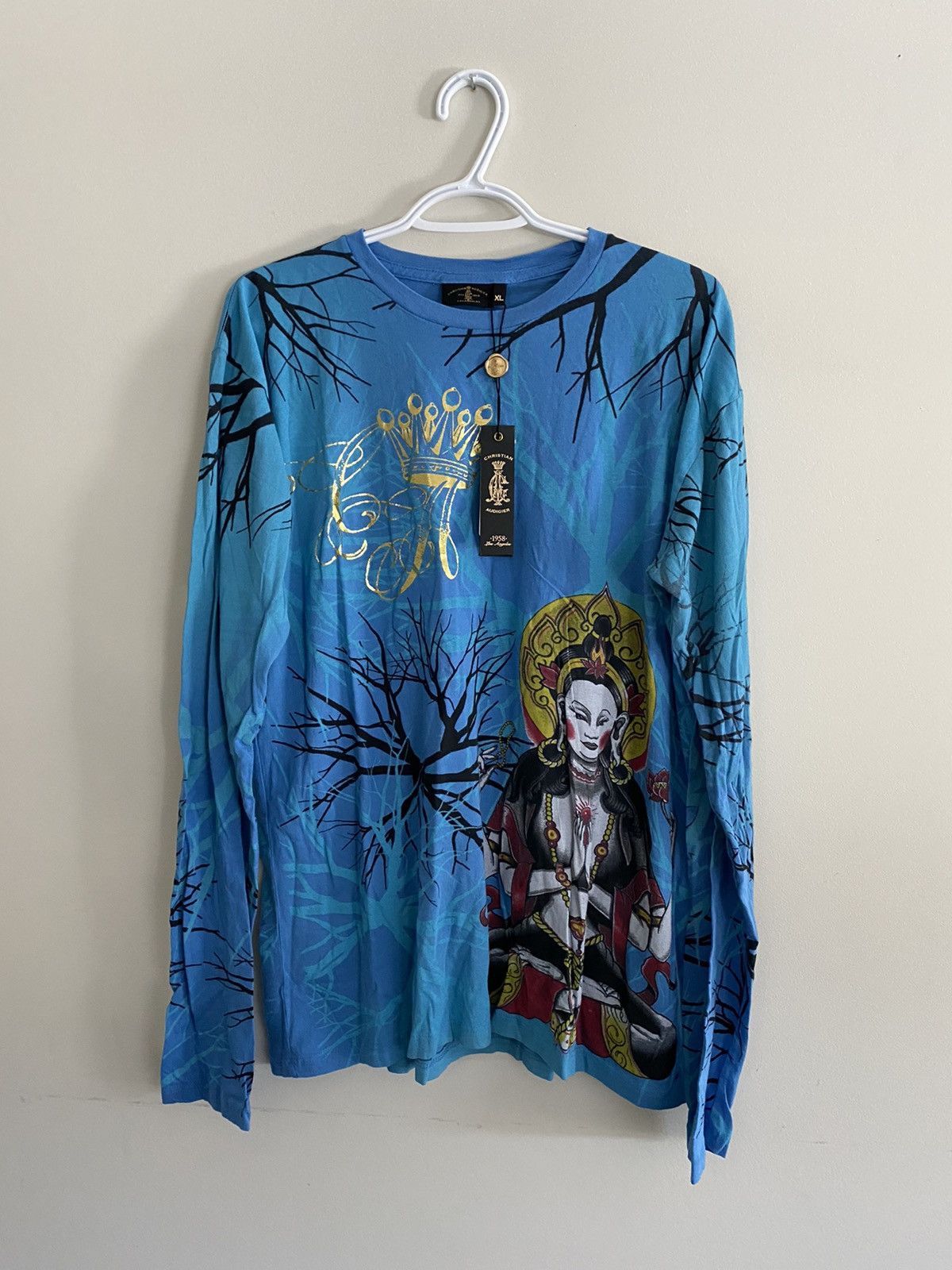 Christian Audigier Y2K Tattoo Long Sleeve USA Made