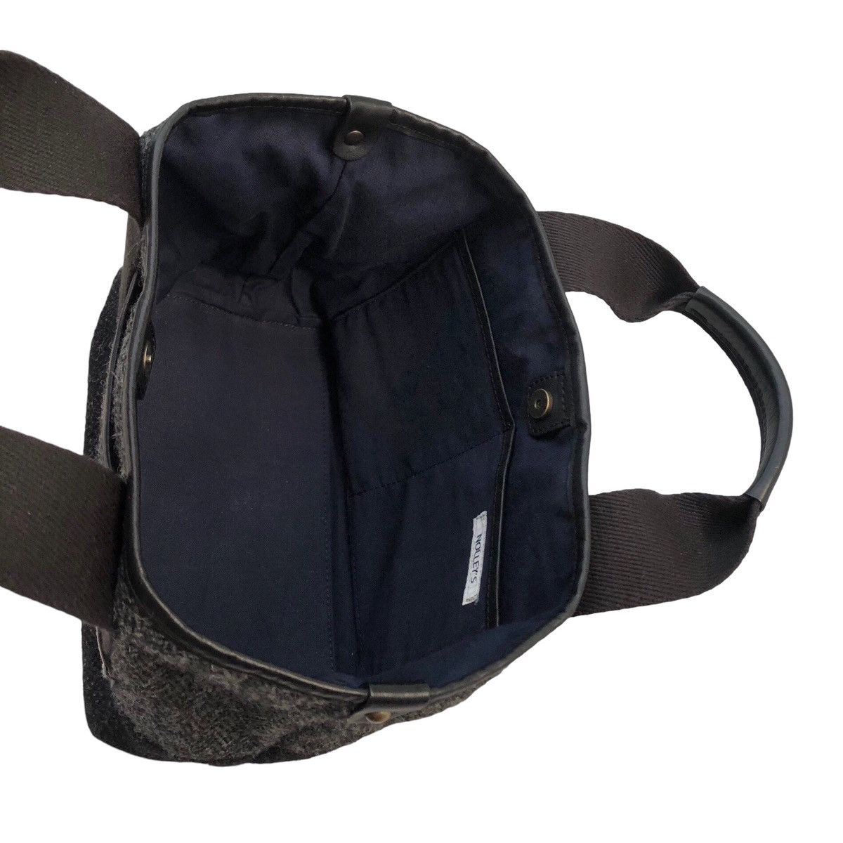 Harris Tweed Harris Tweed X Nolley's Hand Leather Tote Bag Size ONE SIZE - 7 Thumbnail