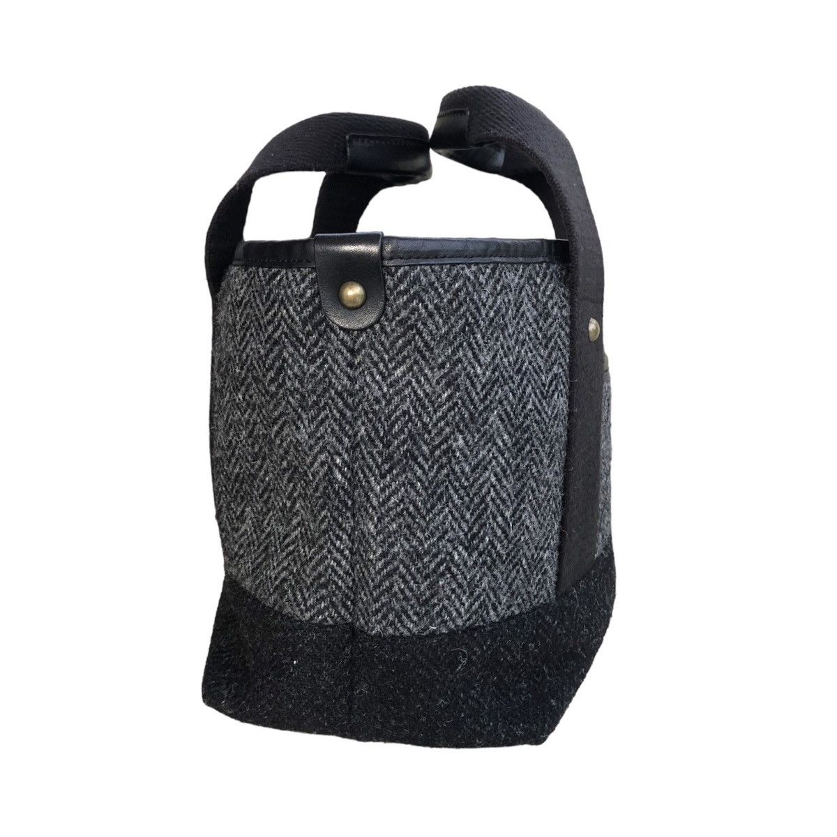 Harris Tweed Harris Tweed X Nolley's Hand Leather Tote Bag Size ONE SIZE - 4 Thumbnail