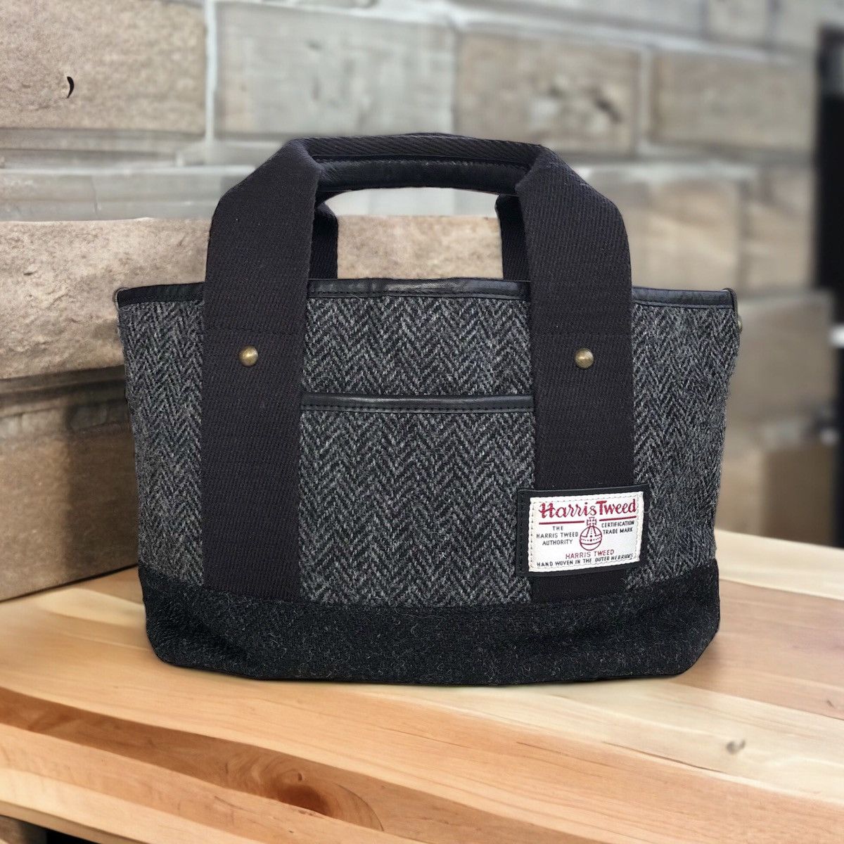 Harris Tweed Harris Tweed X Nolley's Hand Leather Tote Bag Size ONE SIZE - 1 Thumbnail
