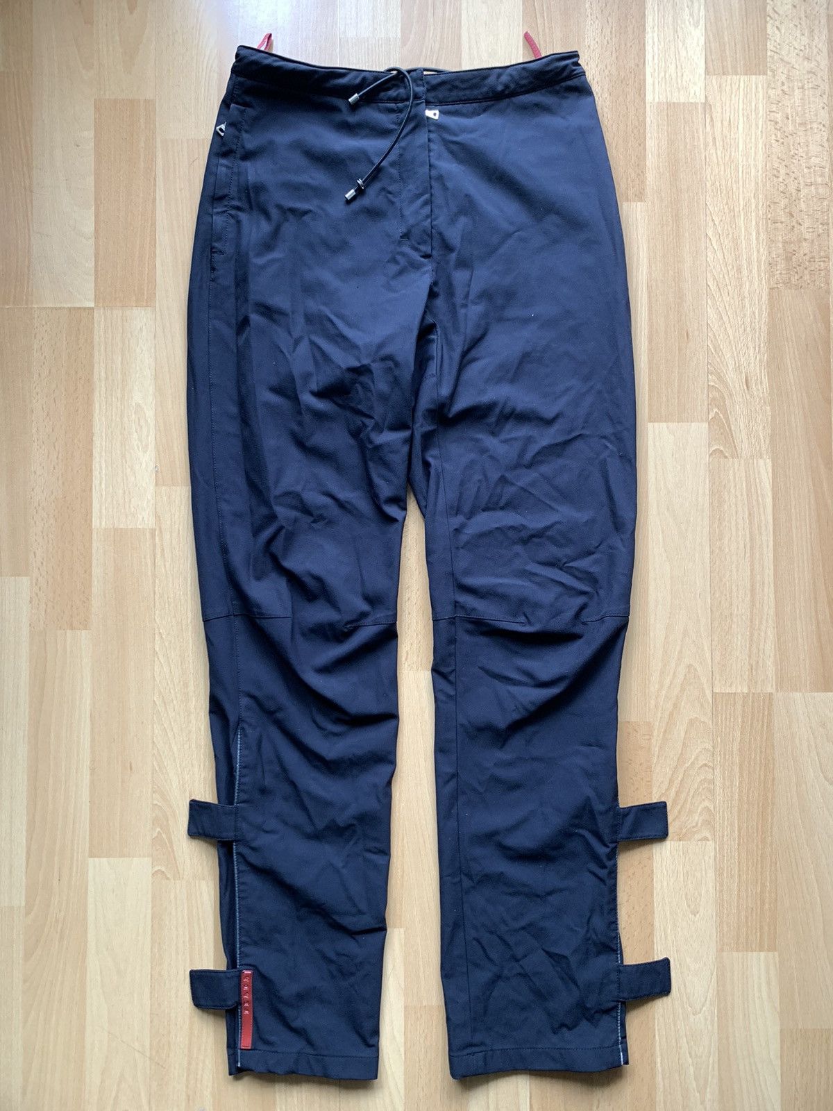 Prada AW99 velcro sport navy tab pants Size US 28 / EU 44 - 1 Thumbnail