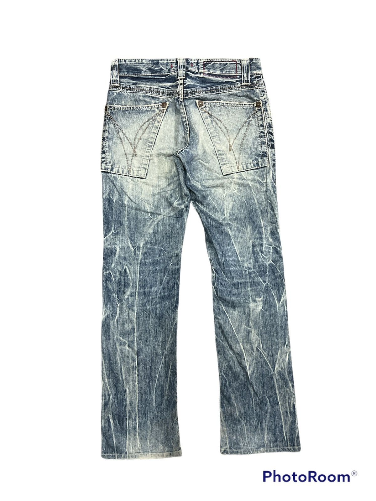 Japanese Brand Special Design🔥Distress Denim made in Nippon Size US 31 - 1 Thumbnail