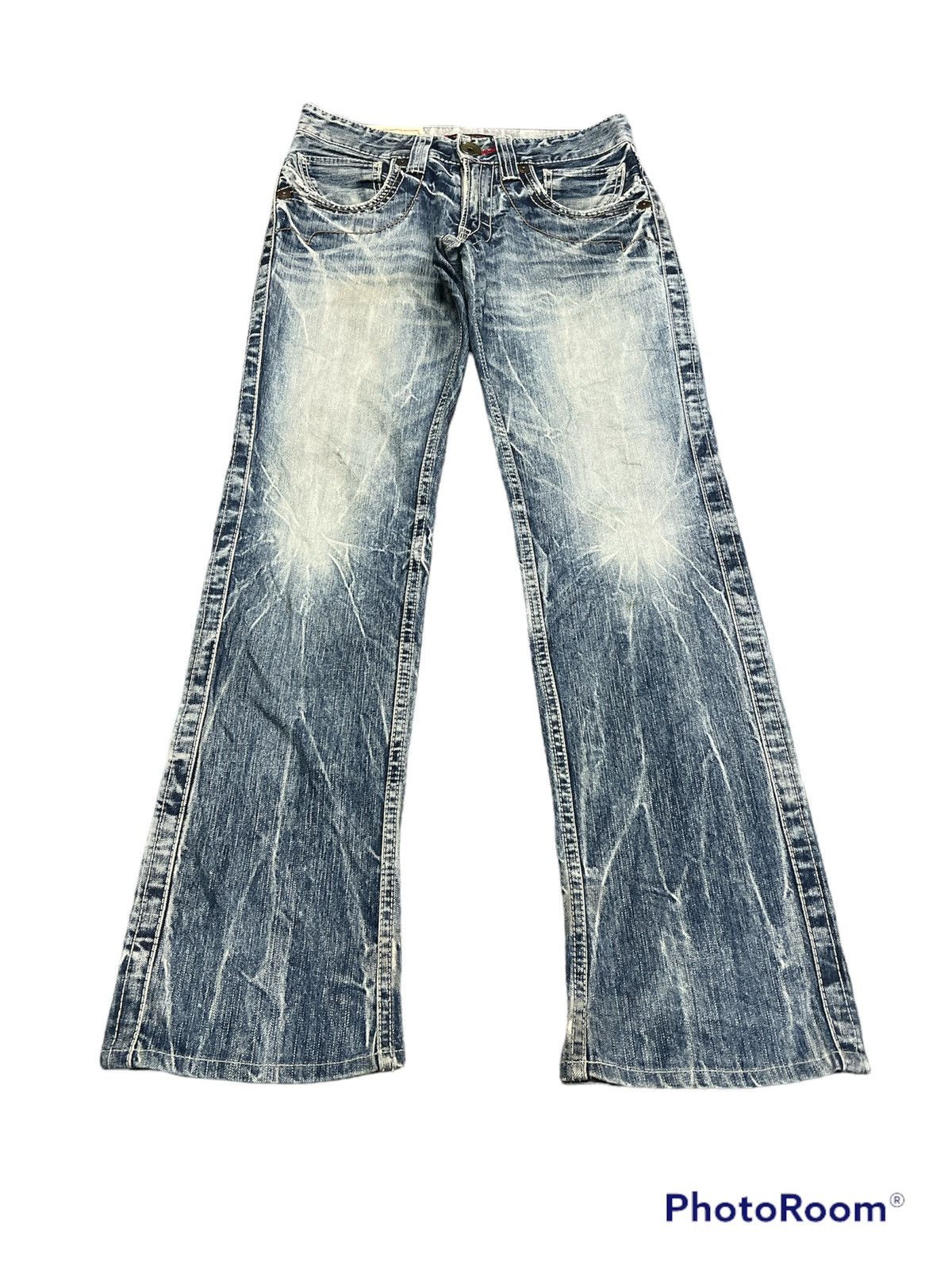 Japanese Brand Special Design🔥Distress Denim made in Nippon Size US 31 - 5 Thumbnail