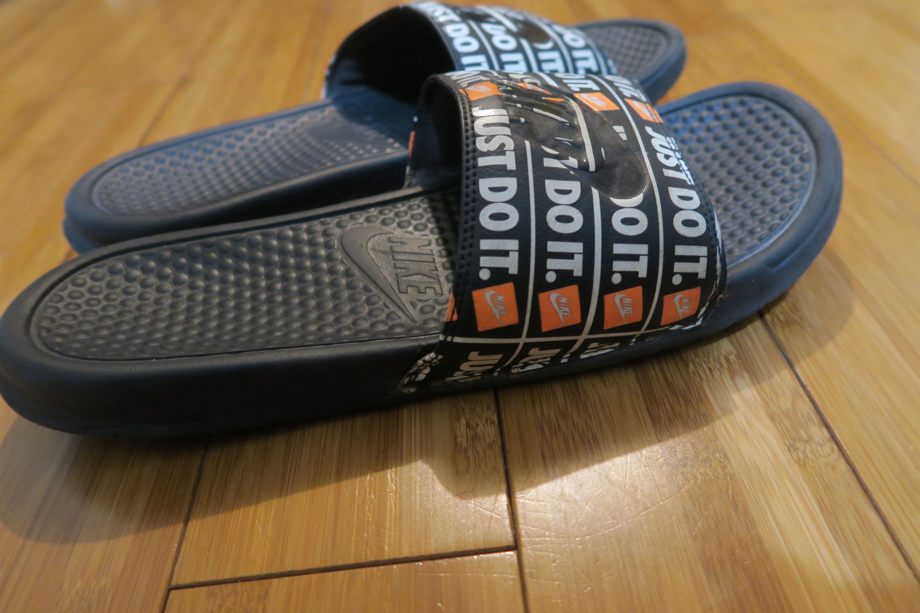 Nike Benassi JDI Slides Black Red Homage Scarface | Grailed