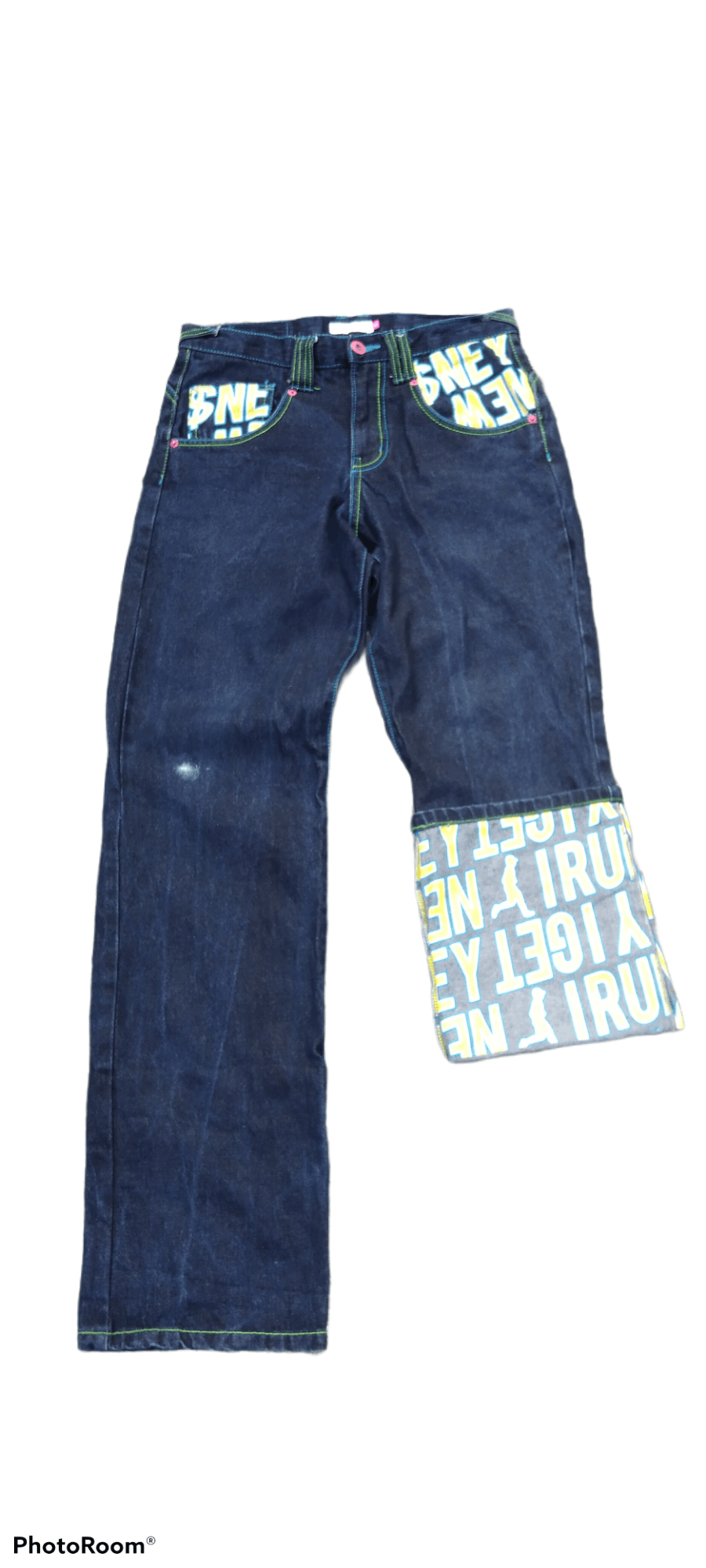 Japanese Brand DISTRESSED BAGGY HIP HOP STREETWEAR FASHION E.II.E PANTS Size US 31 - 2 Thumbnail