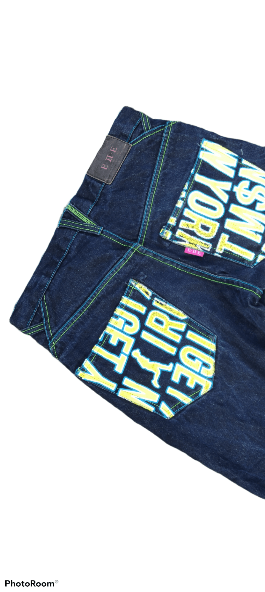 Japanese Brand DISTRESSED BAGGY HIP HOP STREETWEAR FASHION E.II.E PANTS Size US 31 - 6 Thumbnail