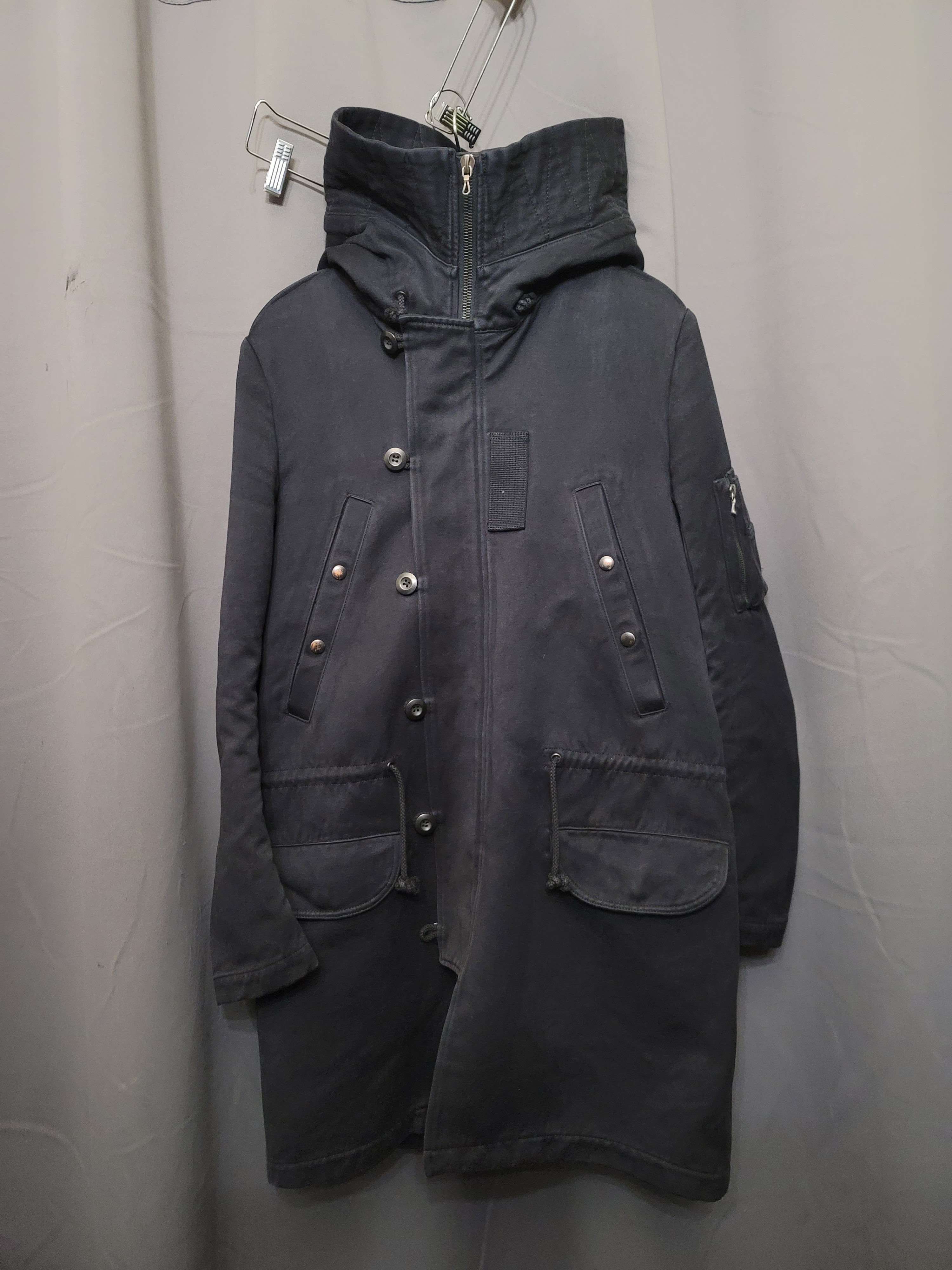 FINAL DROP attachment heavy cotton/moleskin parka/ mod coat