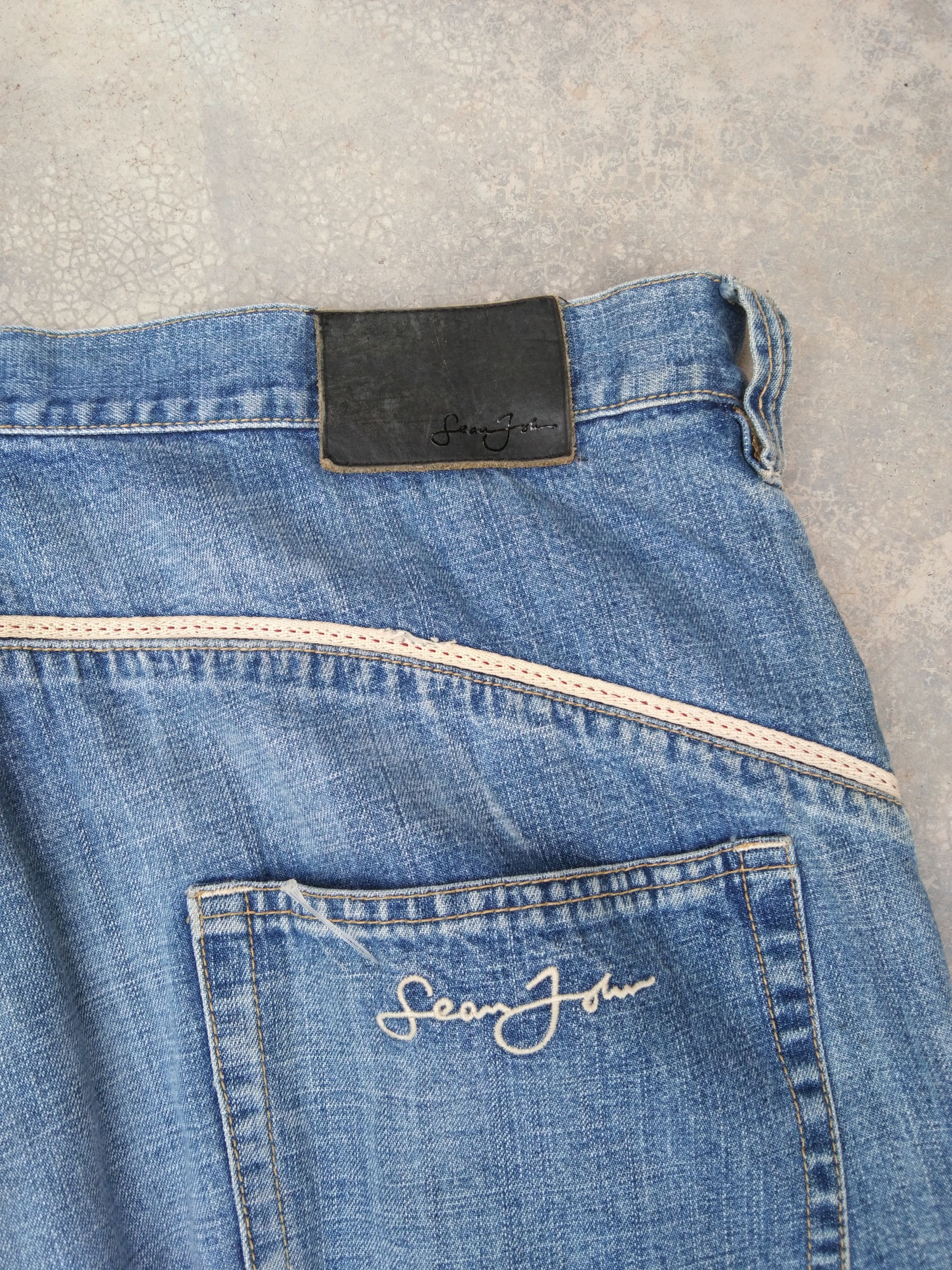 Sean John Vintage Sean John Baggy Jeans 35x32 Size US 35 - 3 Thumbnail