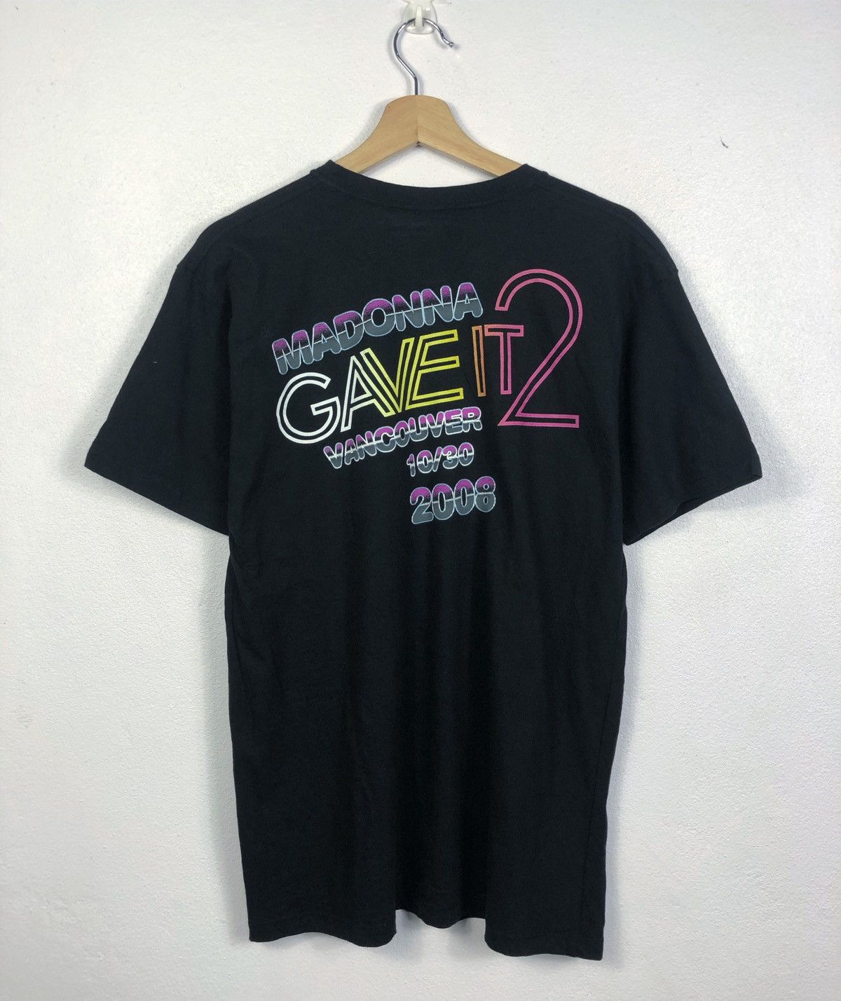 Band Tees Rare Bootleg Madonna Give It 2 Me 2008 Tour Tee Size US M / EU 48-50 / 2 - 6 Thumbnail