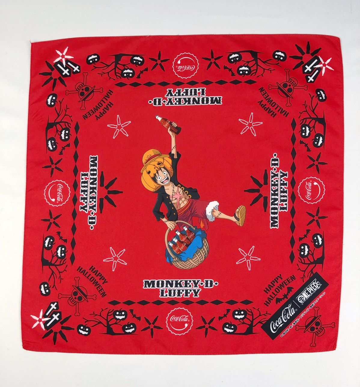 Coca Cola One Piece Manga X Coca Cola Happy Halloween Bandana Scarf Size ONE SIZE - 2 Thumbnail