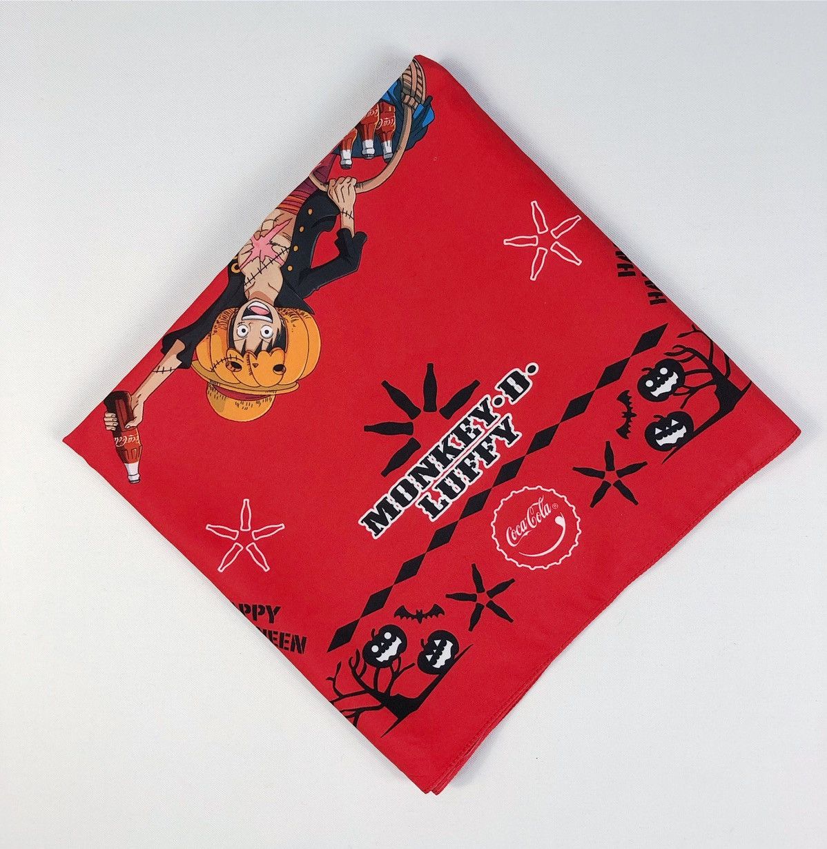 Coca Cola One Piece Manga X Coca Cola Happy Halloween Bandana Scarf Size ONE SIZE - 7 Thumbnail