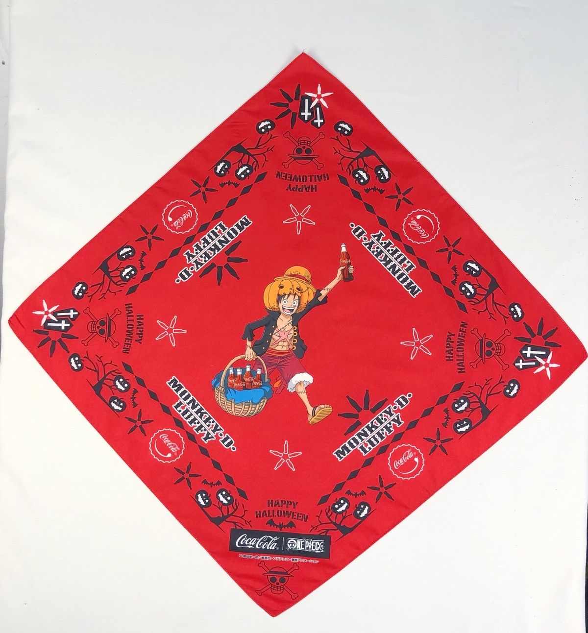 Coca Cola One Piece Manga X Coca Cola Happy Halloween Bandana Scarf Size ONE SIZE - 1 Thumbnail