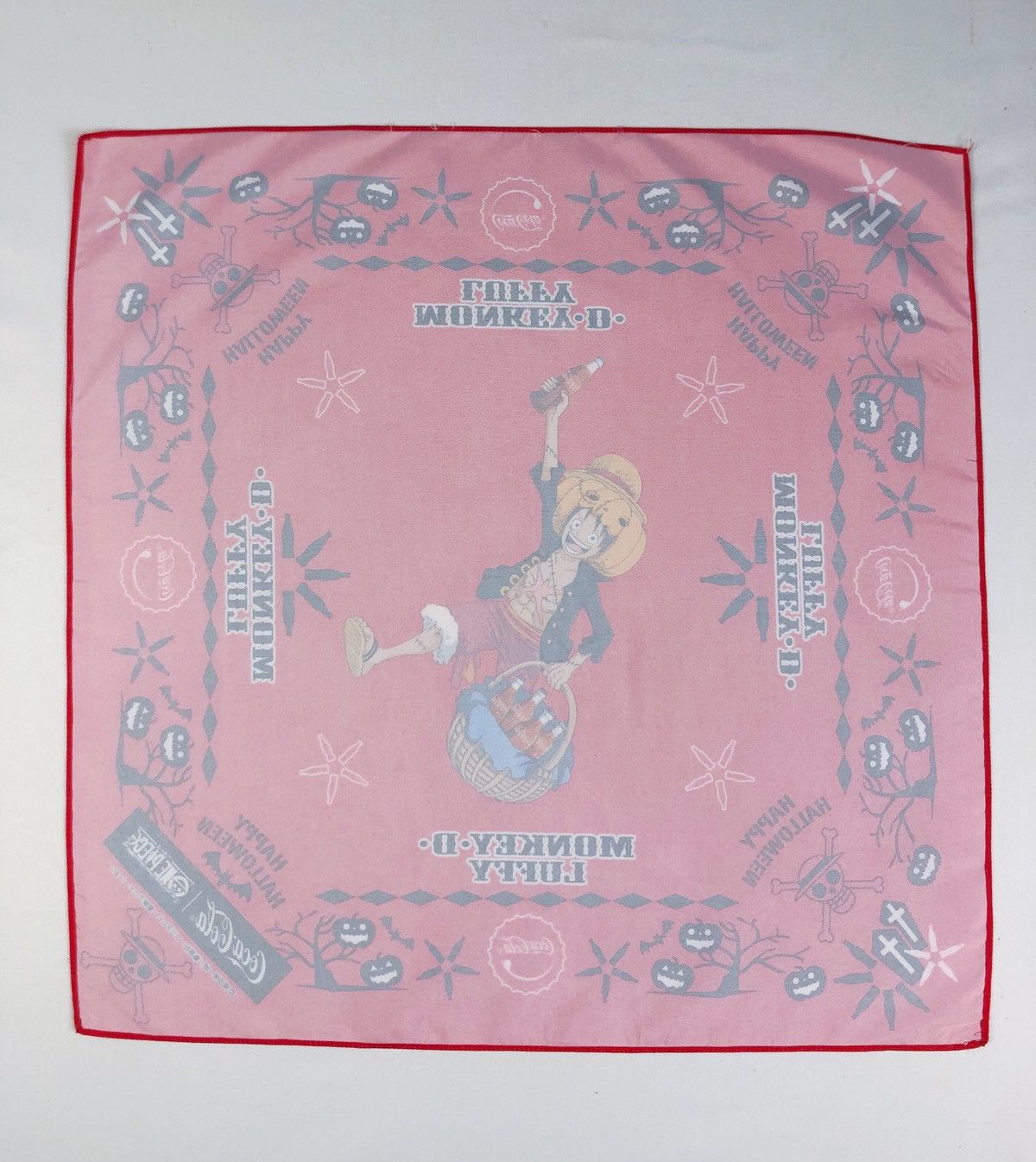 Coca Cola One Piece Manga X Coca Cola Happy Halloween Bandana Scarf Size ONE SIZE - 6 Thumbnail
