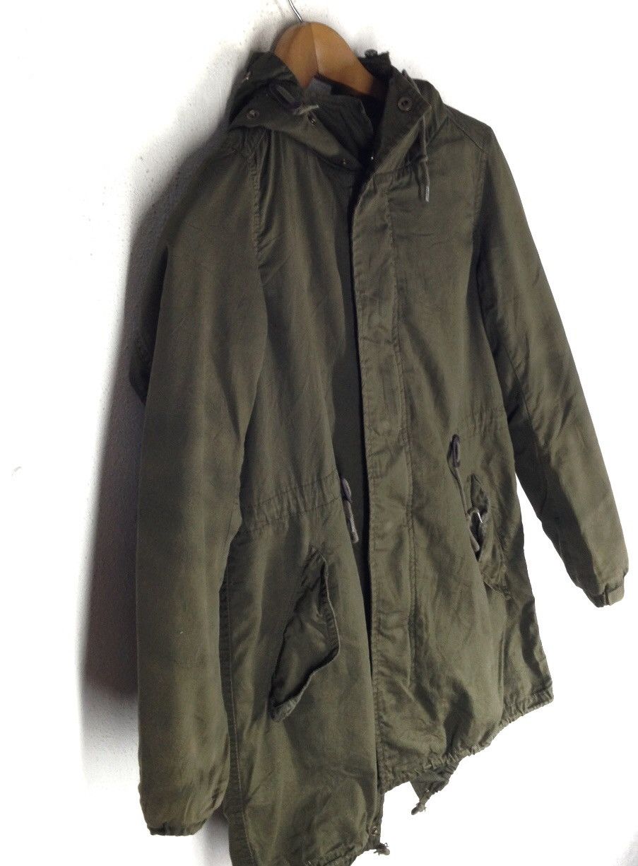 Japanese Brand Sevendays Sunday Olive Green Parka Fish Tail Acrylic Size US M / EU 48-50 / 2 - 2 Thumbnail