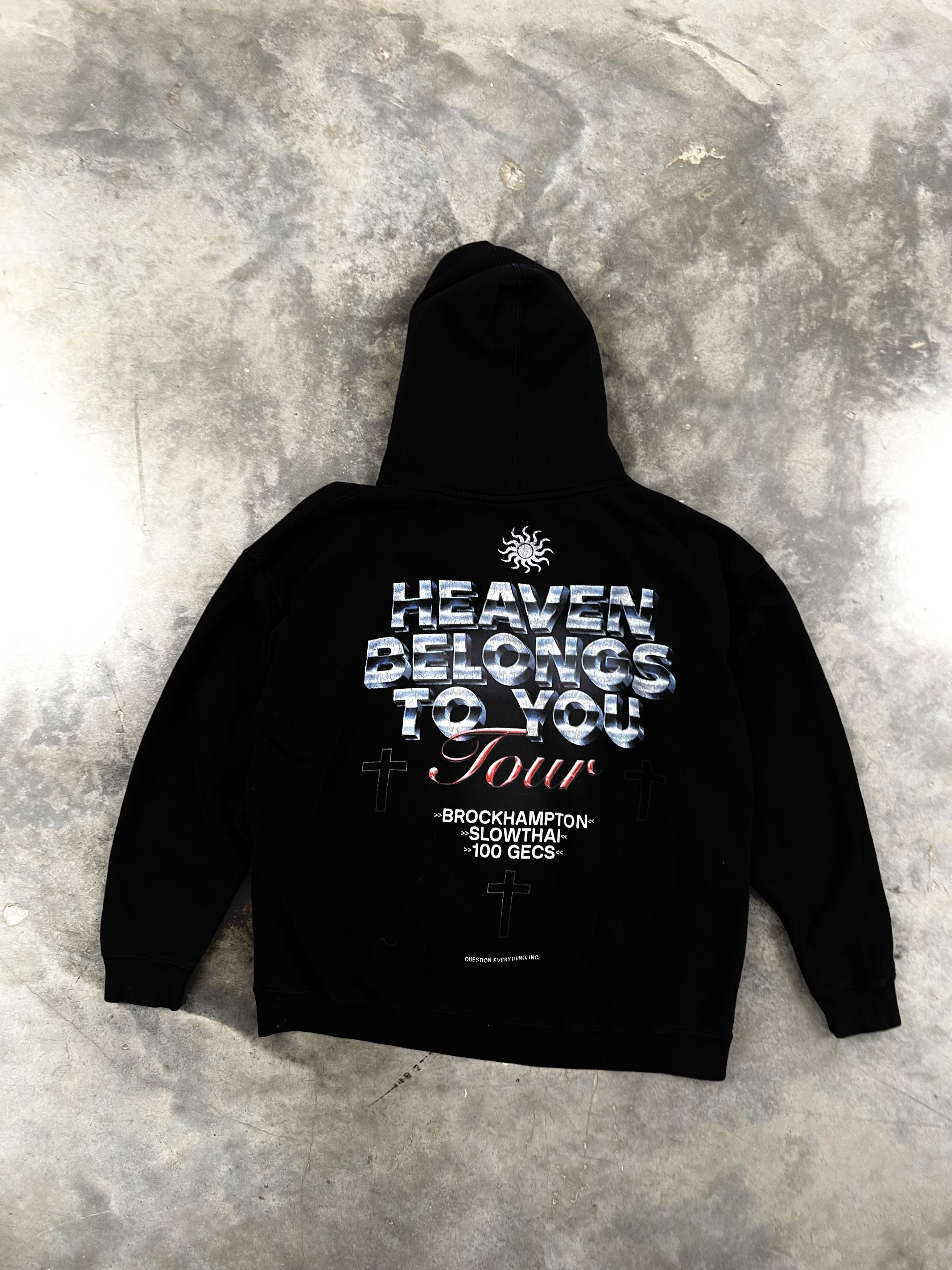 image of Brockhampton Heaven Belongs To You Navy Hoodie 2Xl / , Men's