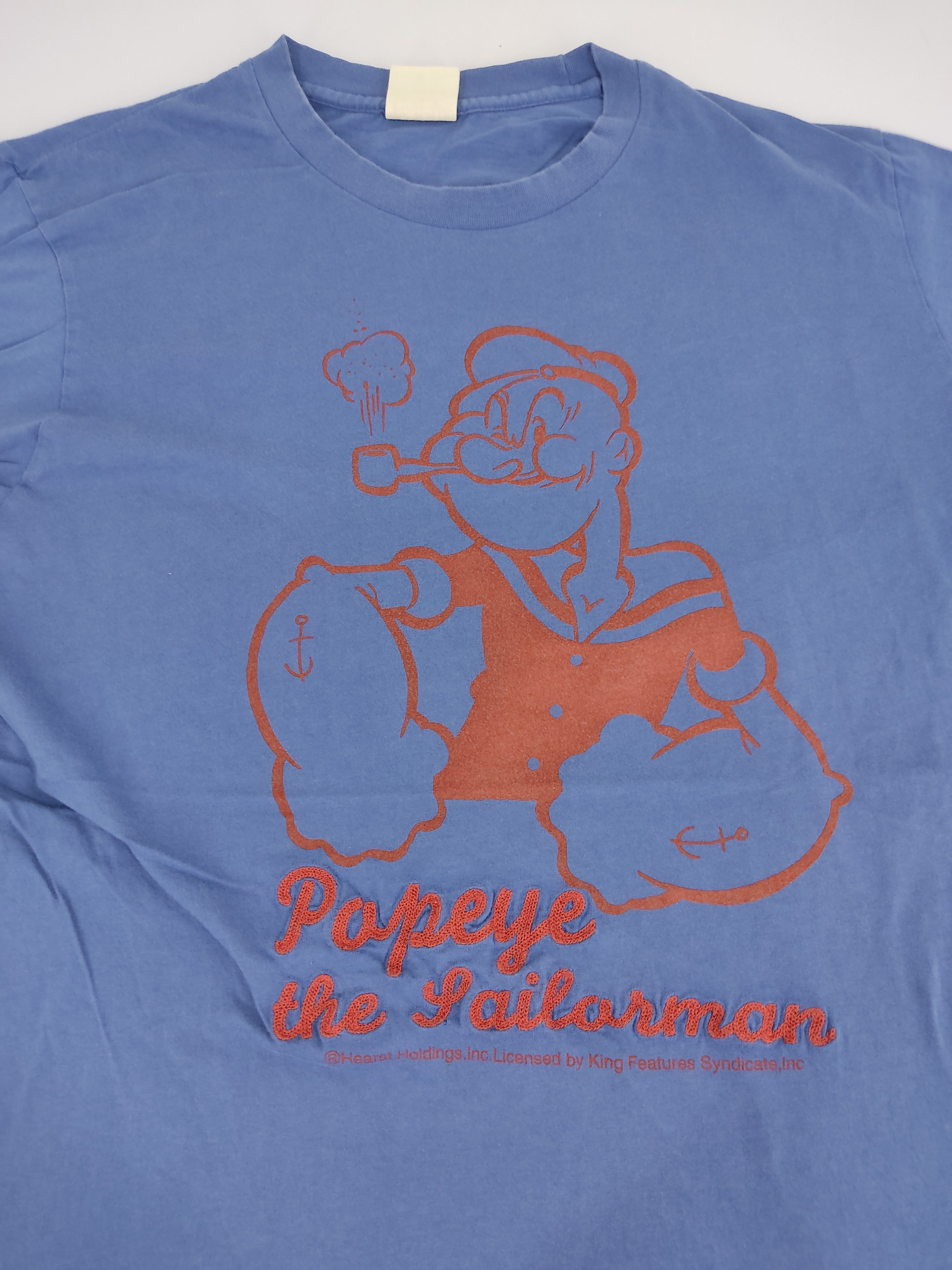 Anime Popeye The Sailorman Muscular Hero Cartoon Character Tee Size US M / EU 48-50 / 2 - 3 Thumbnail